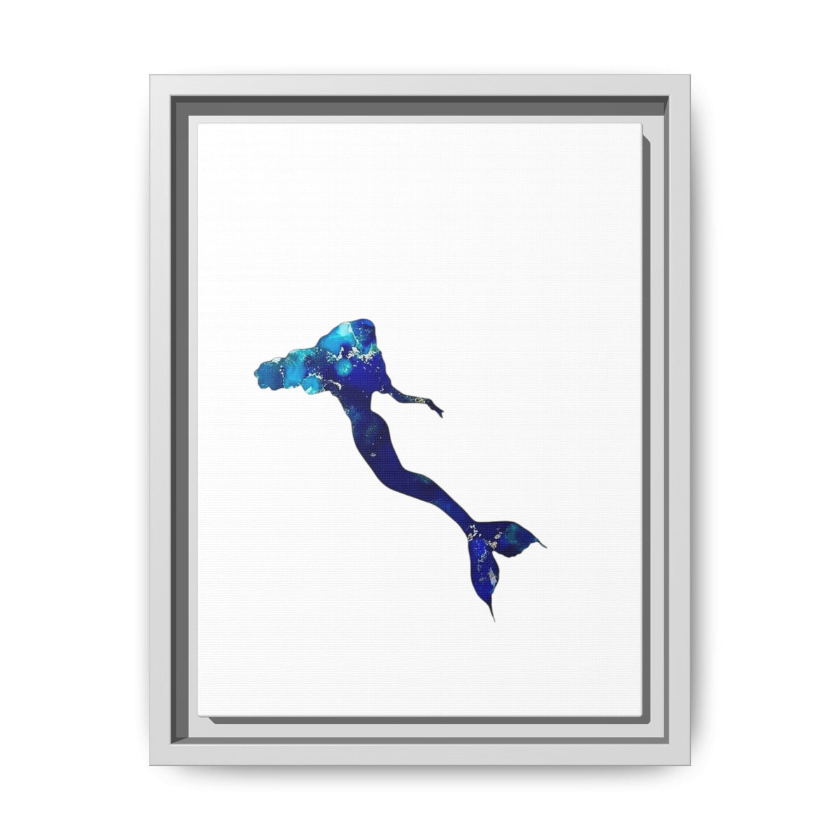 Mermaid 2, Matte Canvas, Framed (Multi-color)