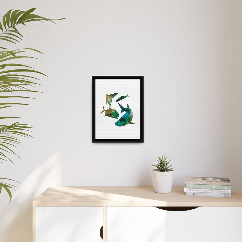 Matte Canvas, Framed (Multi-color)