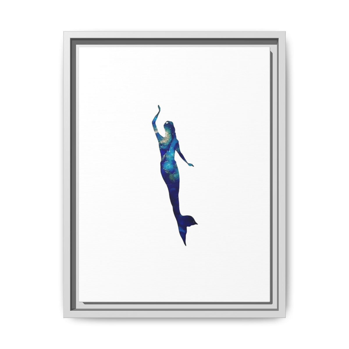 Mermaid 3, Matte Canvas, Framed (Multi-color)