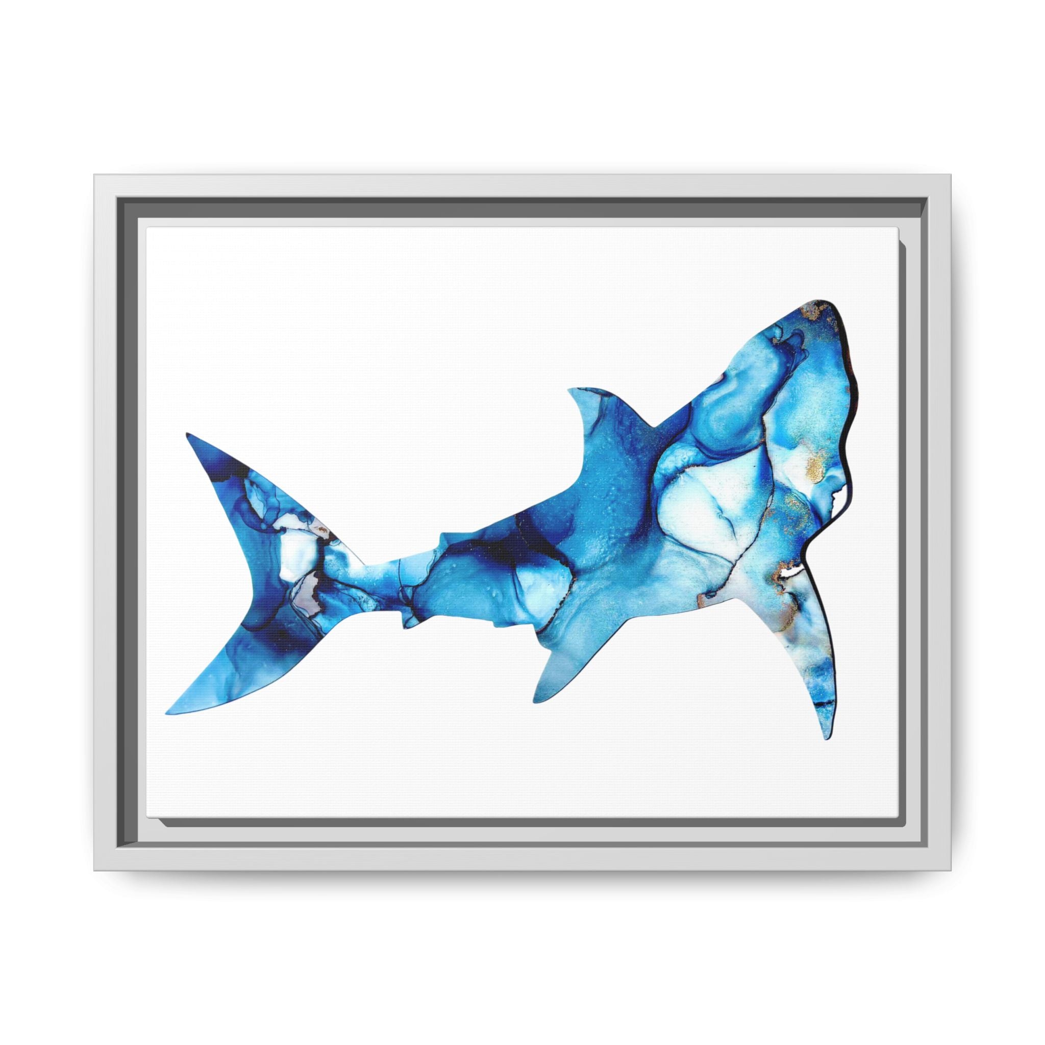 Great White 1, Matte Canvas, Framed (Multi-color)