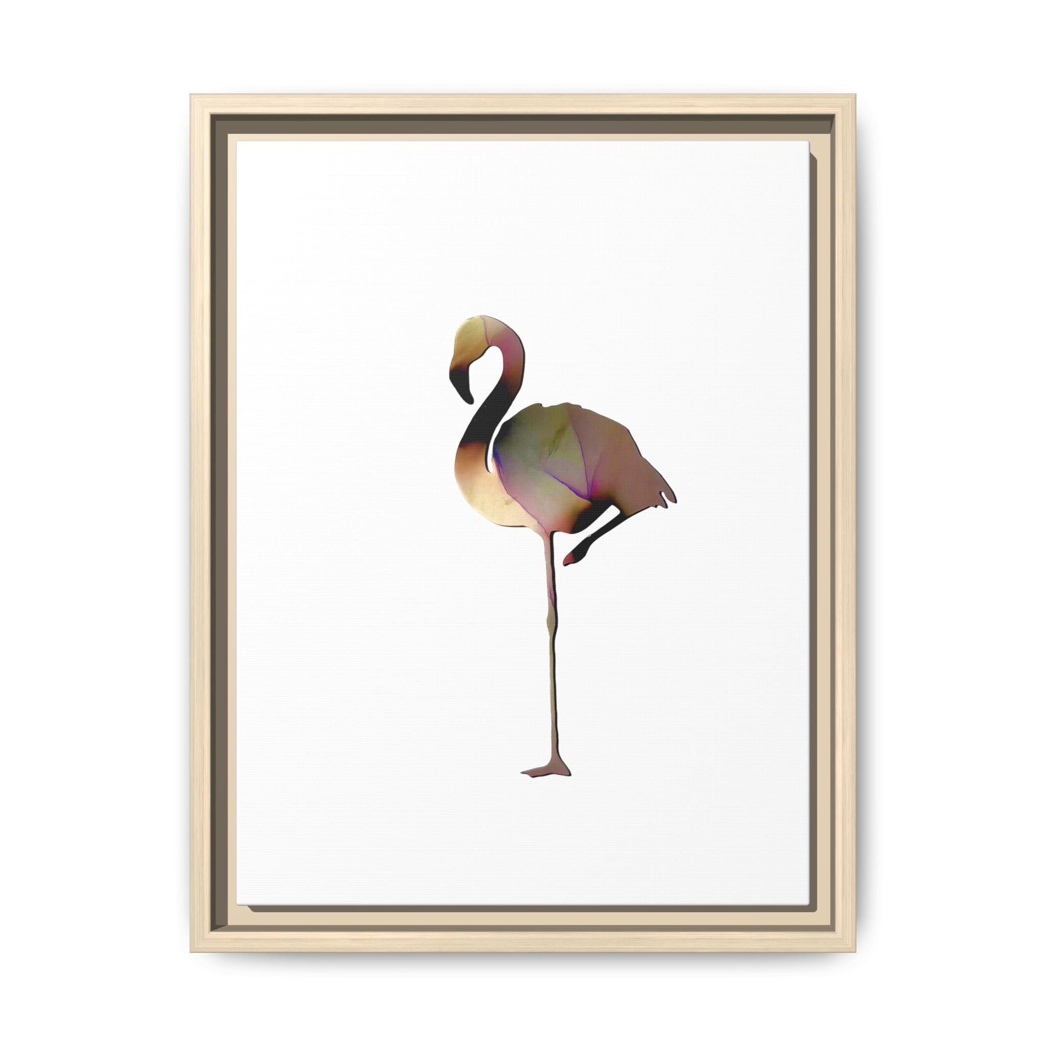 Flamingo 1, Matte Canvas, Framed (Multi-color)