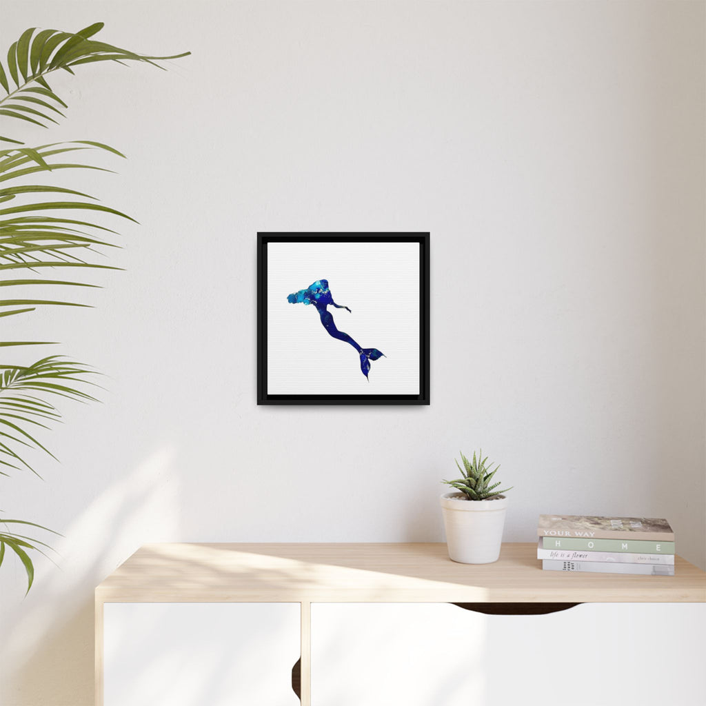 Mermaid 2, Matte Canvas, Framed (Multi-color)