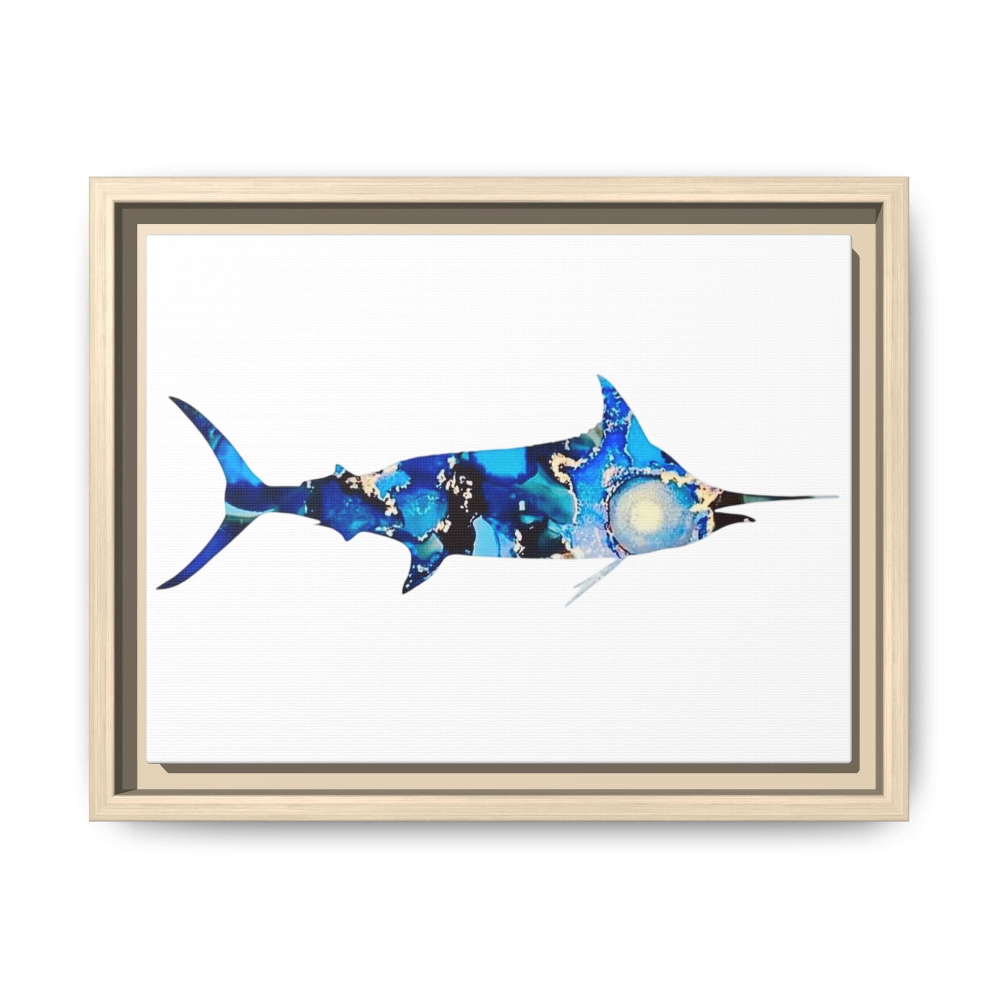 Swordfish, Matte Canvas, Framed (Multi-color)