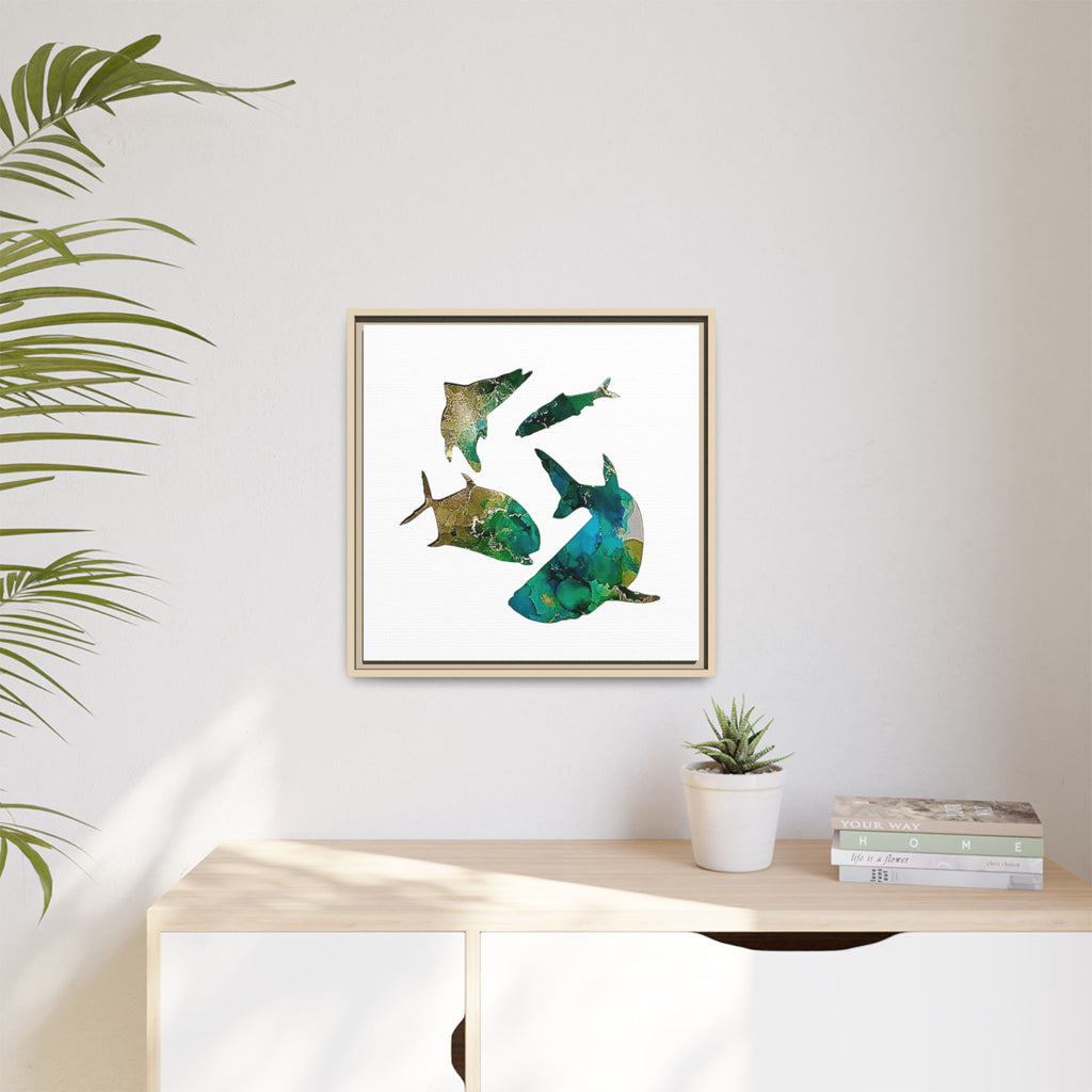 Matte Canvas, Framed (Multi-color)