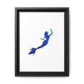 Mermaid 1, Matte Canvas, Framed (Multi-color)