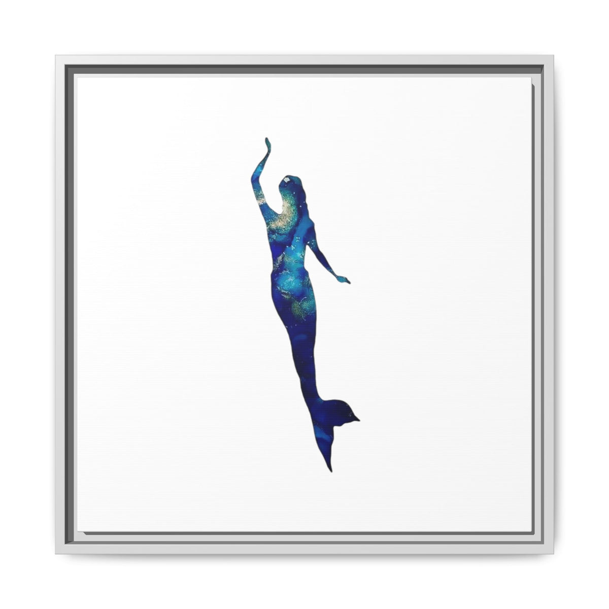 Mermaid 3, Matte Canvas, Framed (Multi-color)