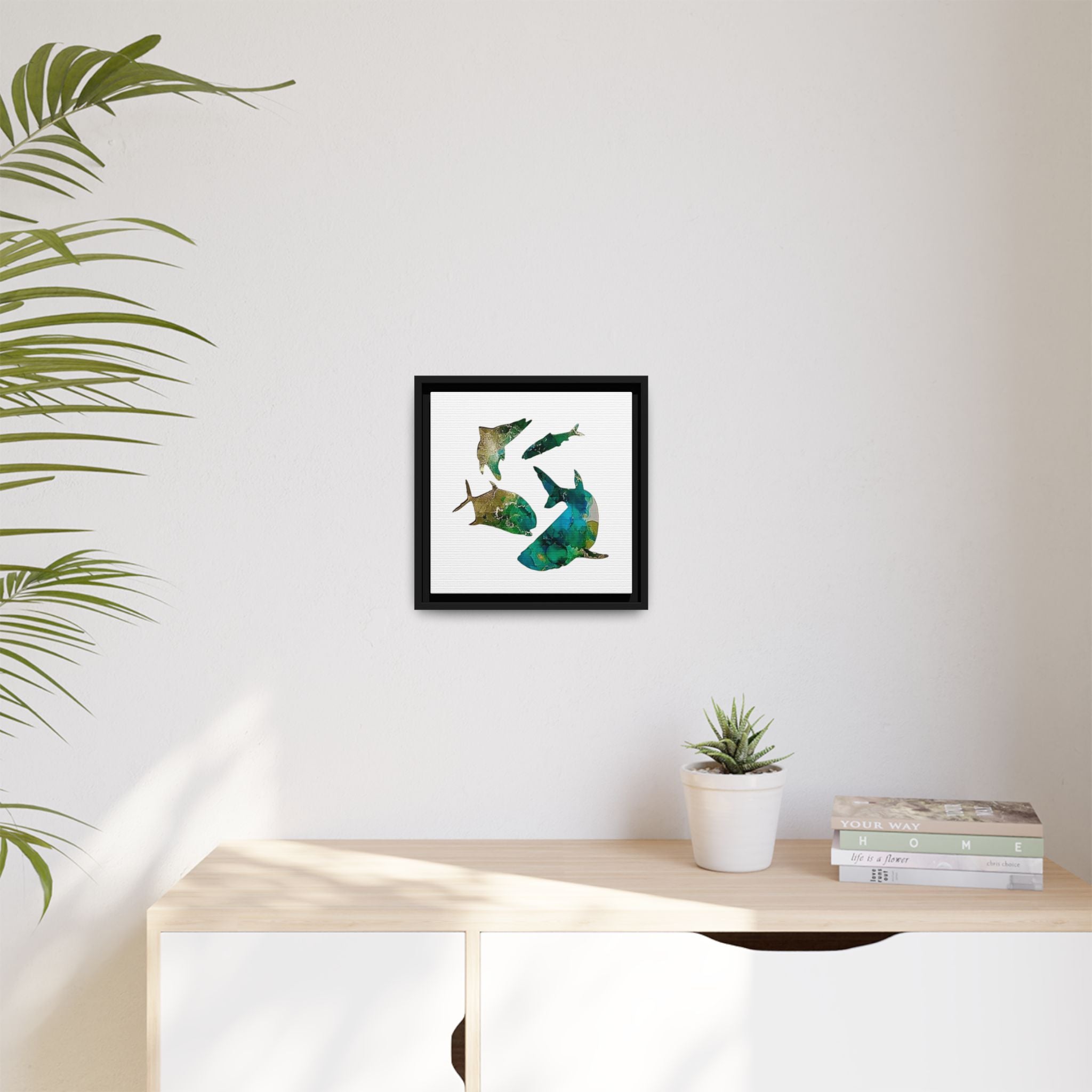 Matte Canvas, Framed (Multi-color)