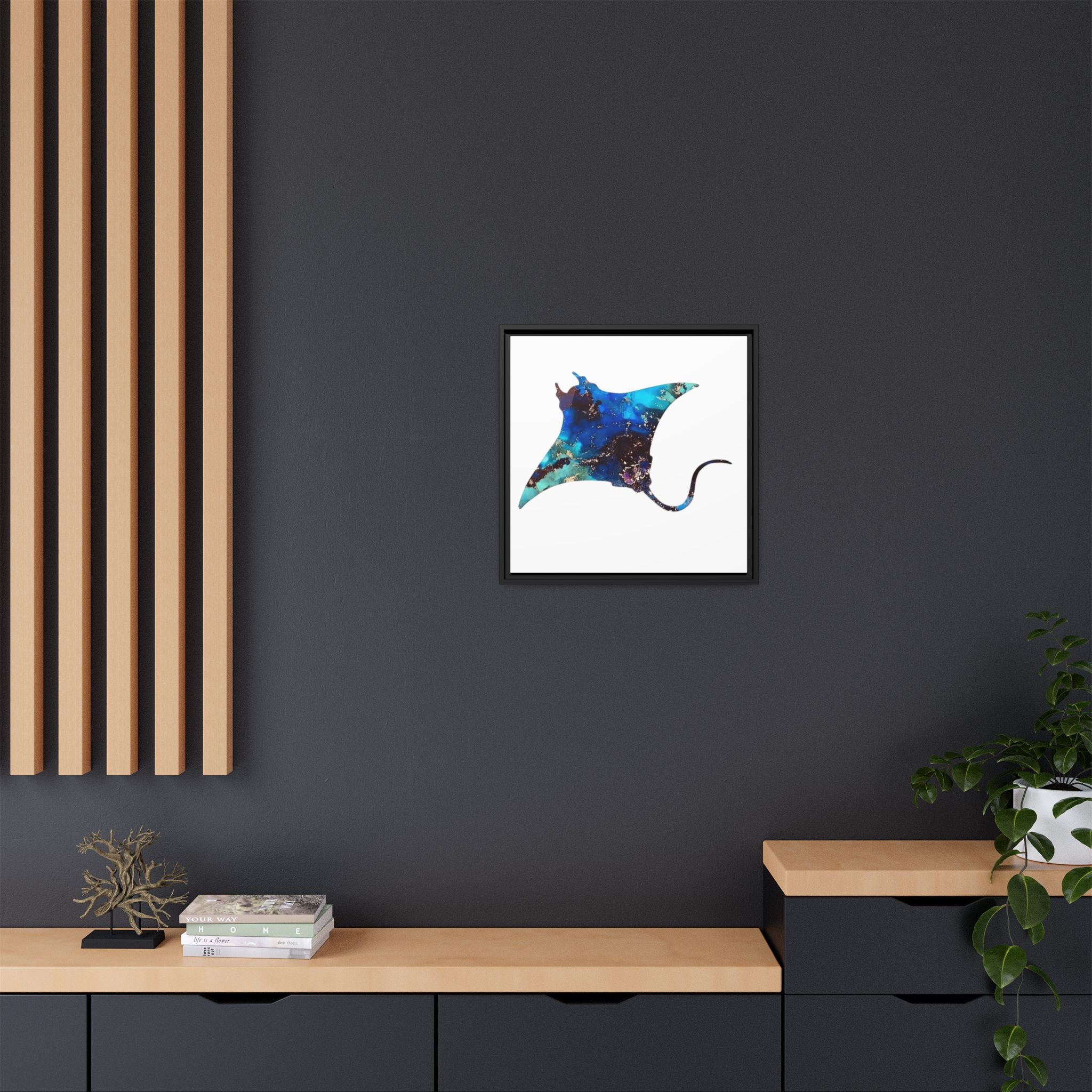 Ray 2, Matte Canvas, Framed (Multi-color)
