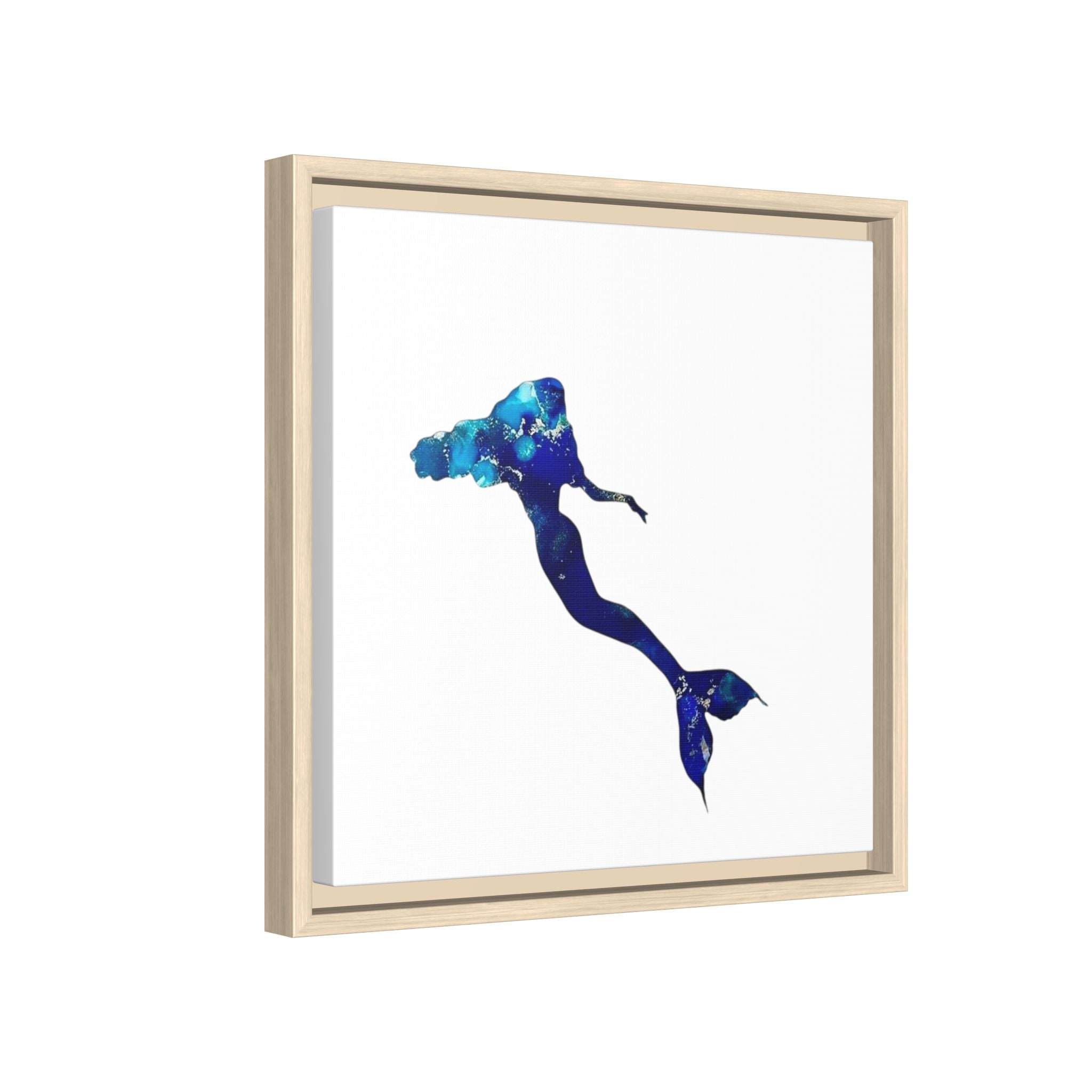 Mermaid 2, Matte Canvas, Framed (Multi-color)