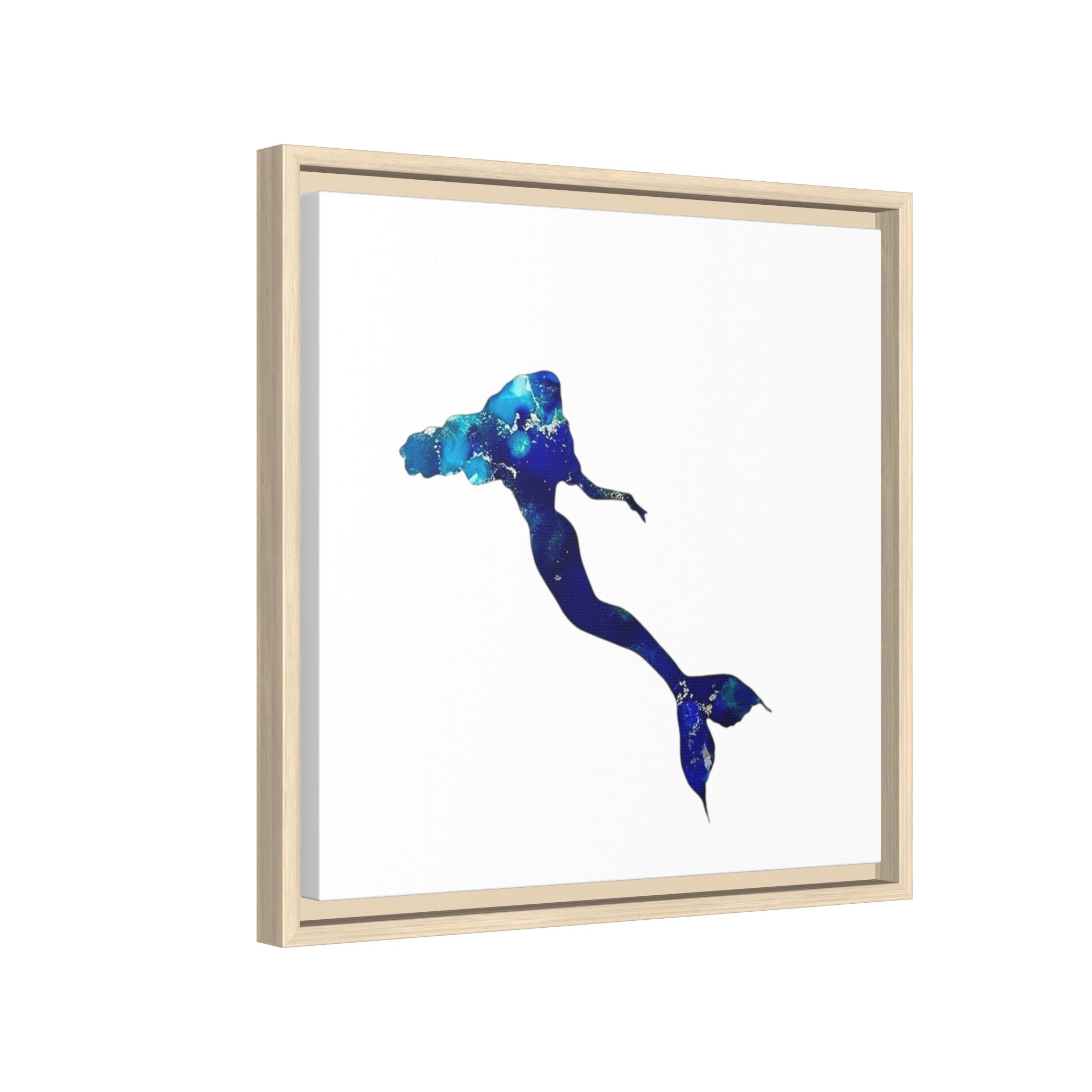 Mermaid 2, Matte Canvas, Framed (Multi-color)