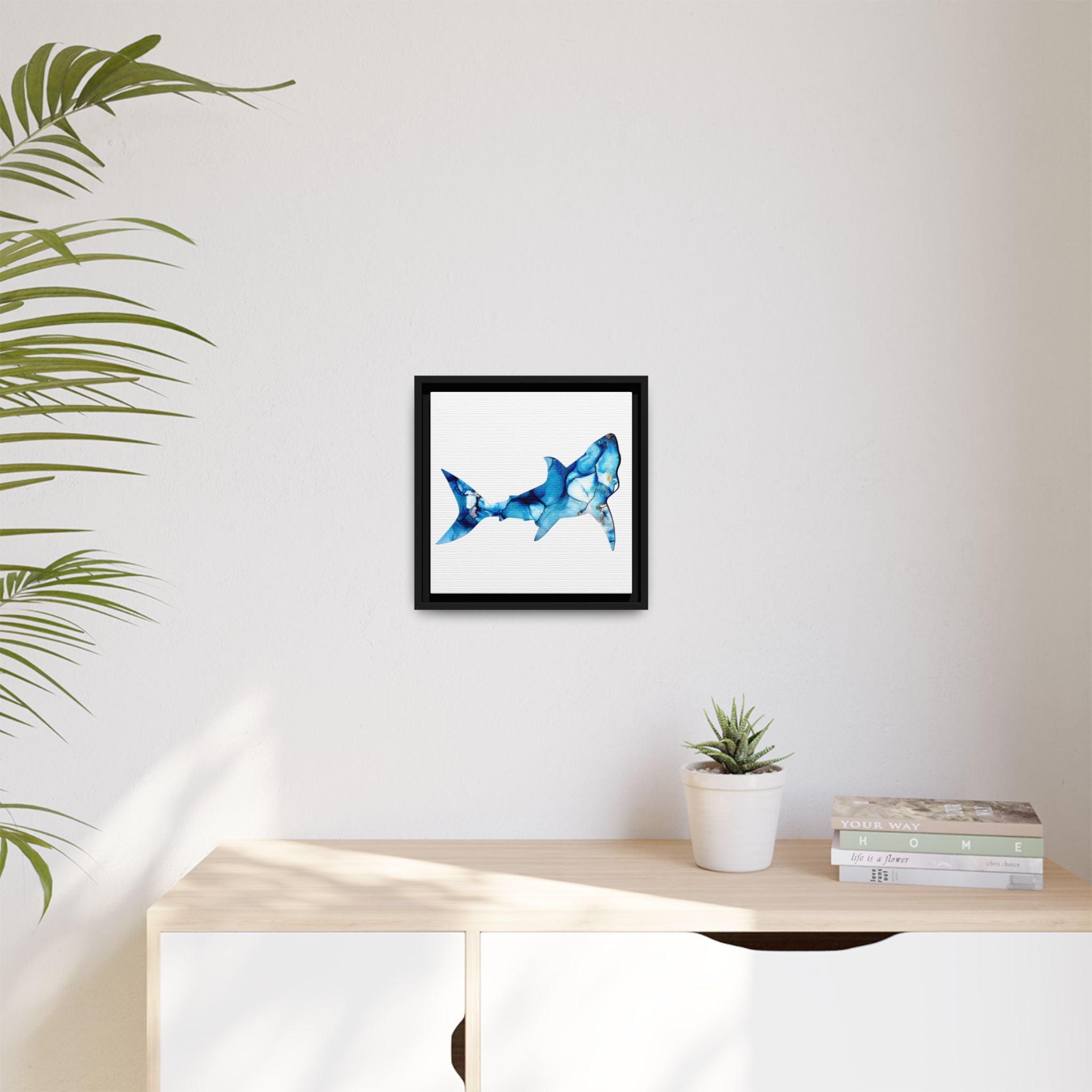 Great White 1, Matte Canvas, Framed (Multi-color)