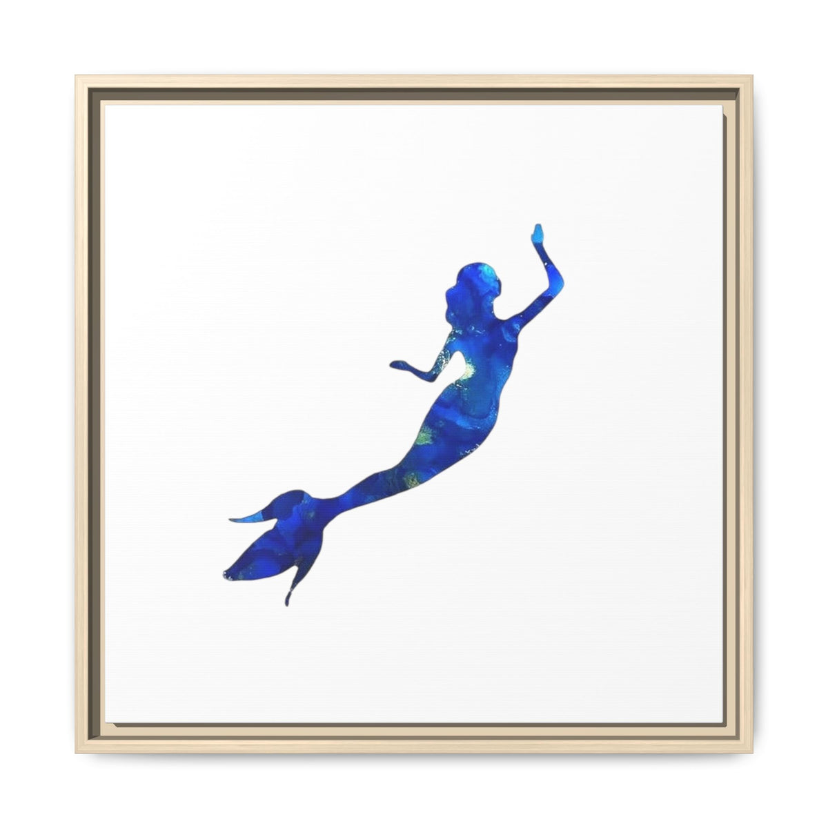 Mermaid 1, Matte Canvas, Framed (Multi-color)