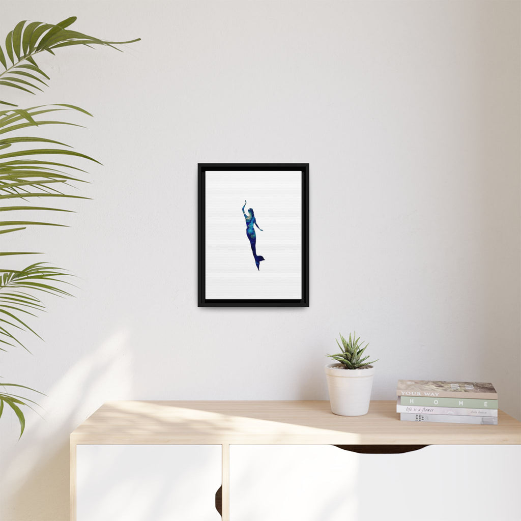 Mermaid 3, Matte Canvas, Framed (Multi-color)