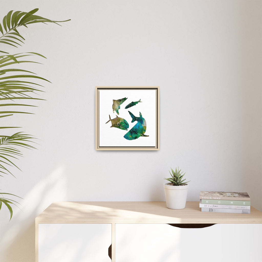 Matte Canvas, Framed (Multi-color)