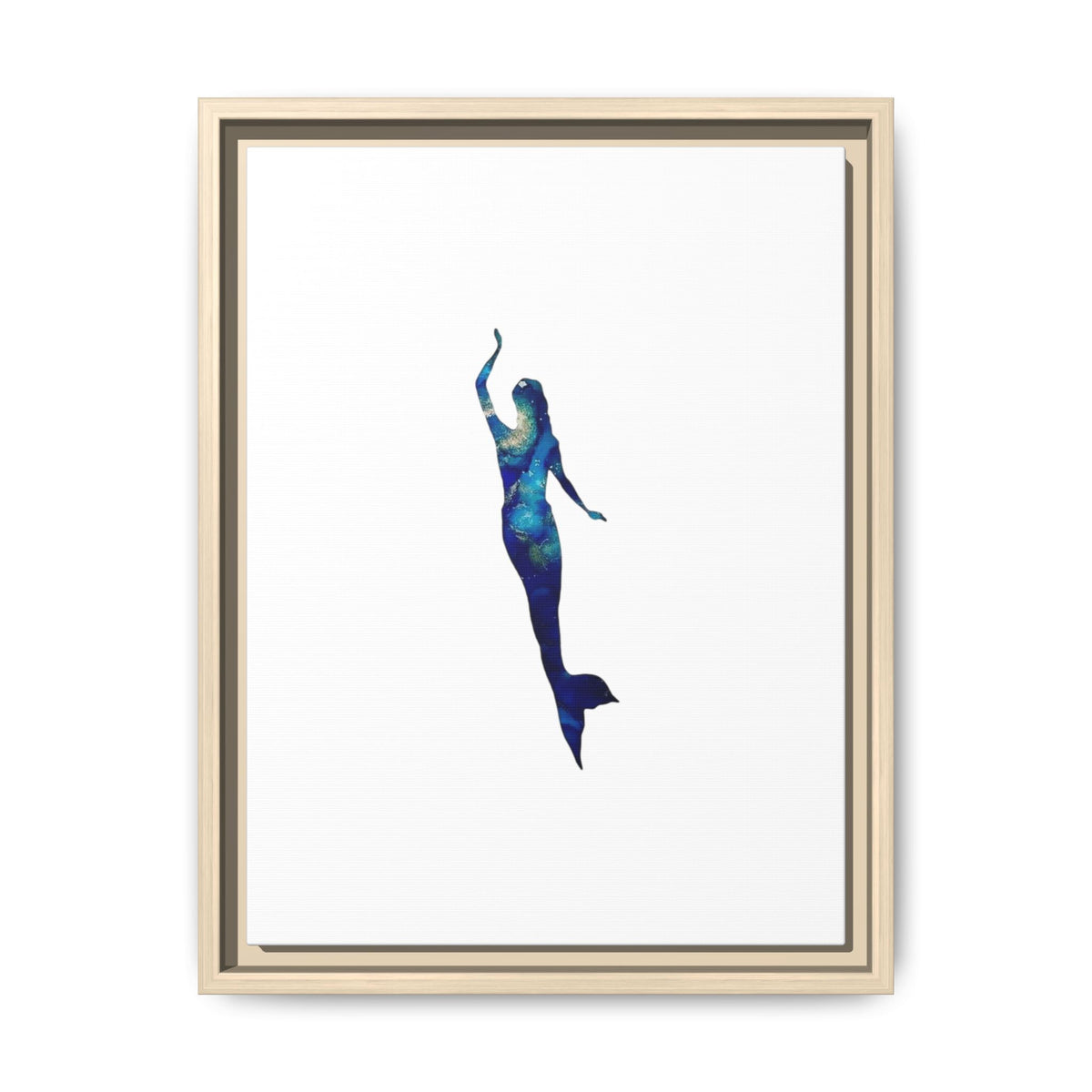 Mermaid 3, Matte Canvas, Framed (Multi-color)