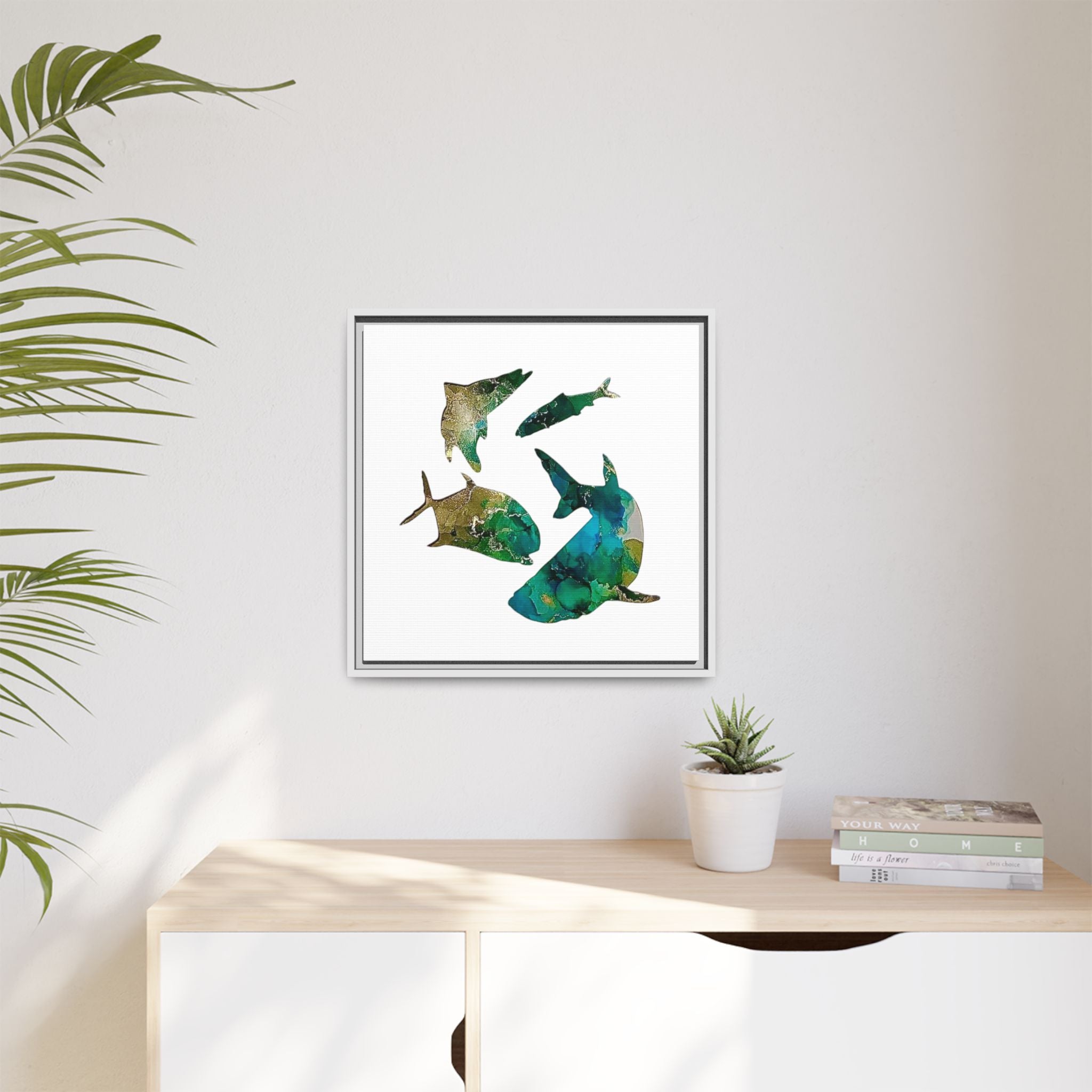 Matte Canvas, Framed (Multi-color)