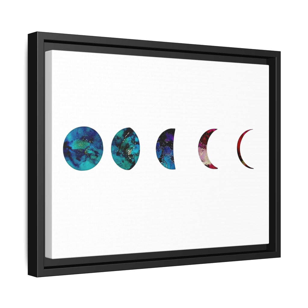 Moon Phases,Matte Canvas, Framed (Multi-color)