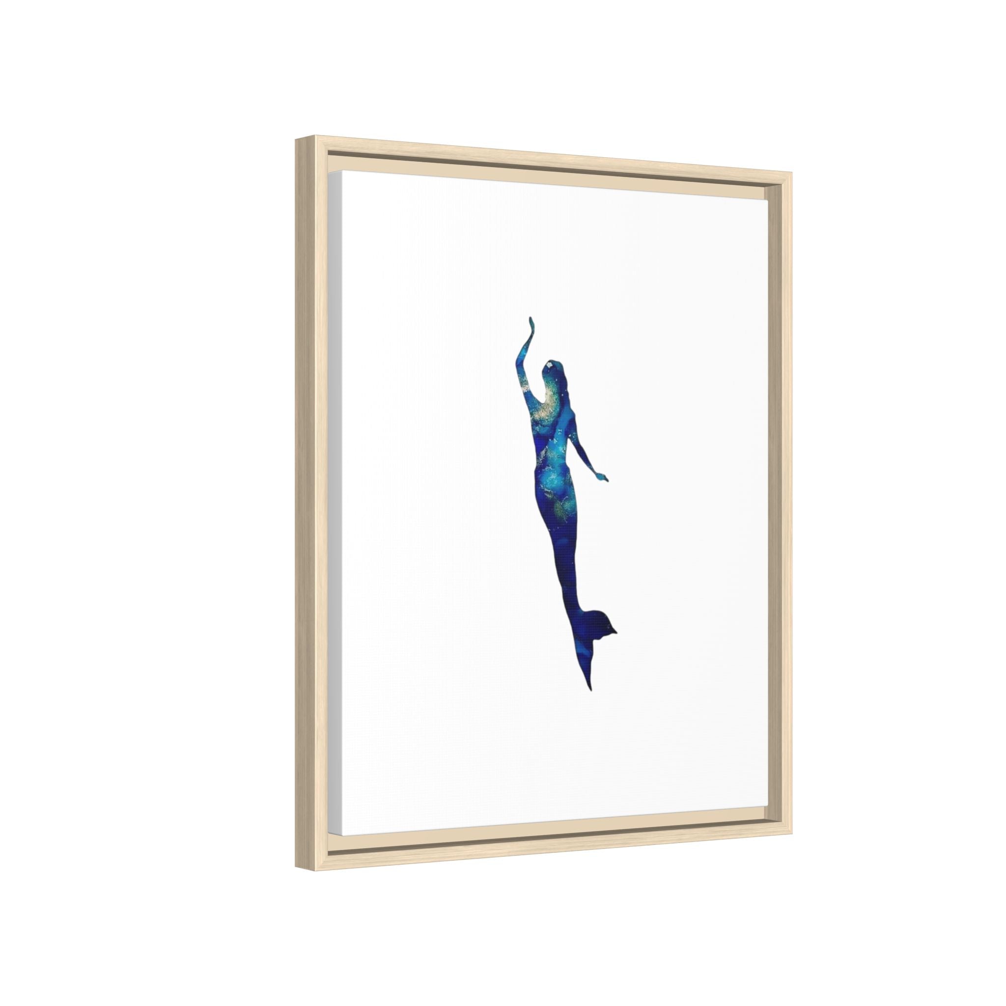 Mermaid 3, Matte Canvas, Framed (Multi-color)
