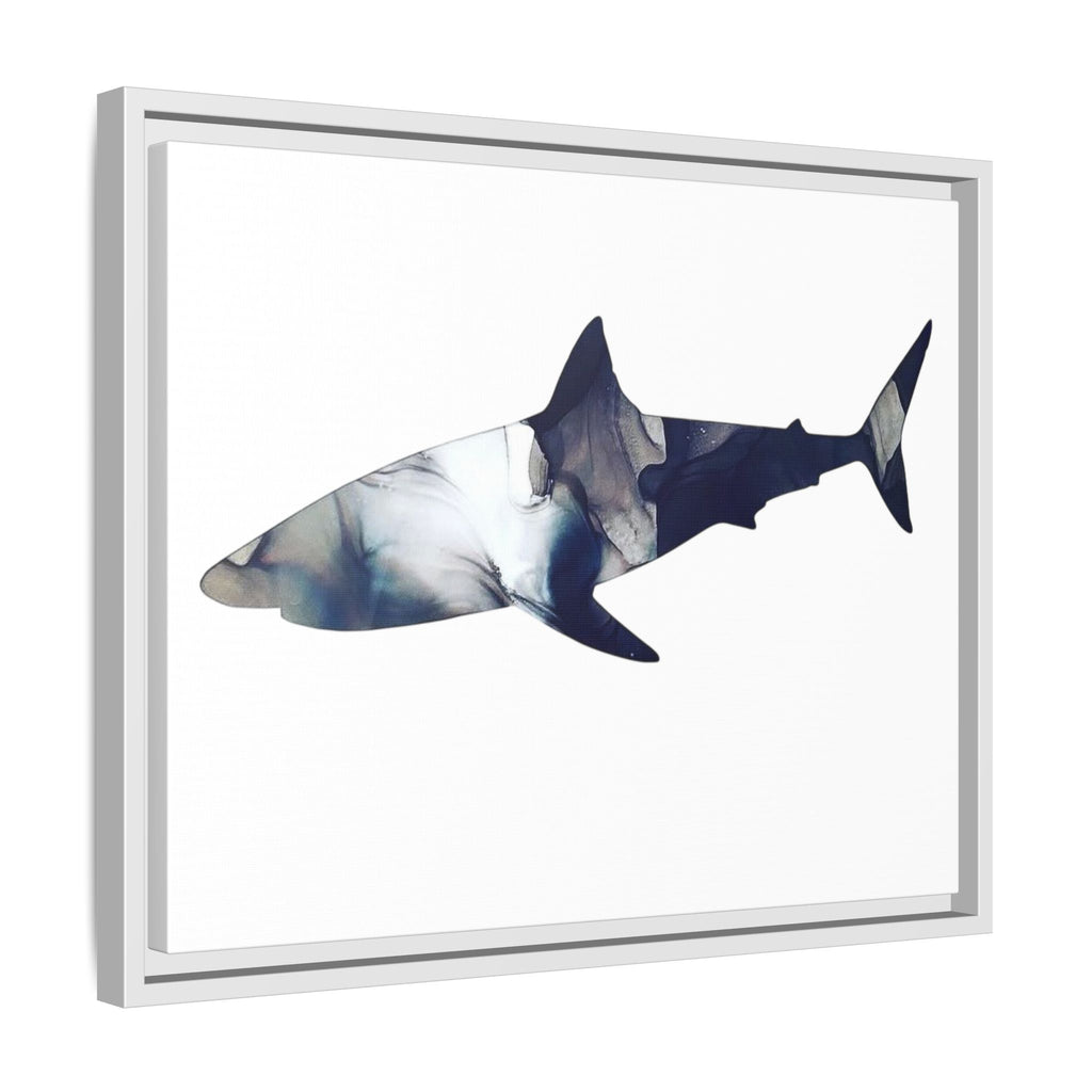 Great White 2,Matte Canvas, Framed (Multi-color)