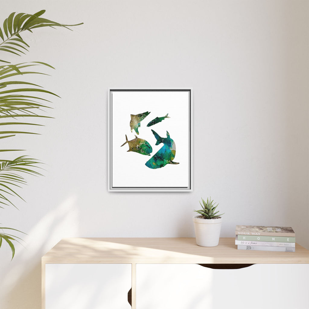 Matte Canvas, Framed (Multi-color)