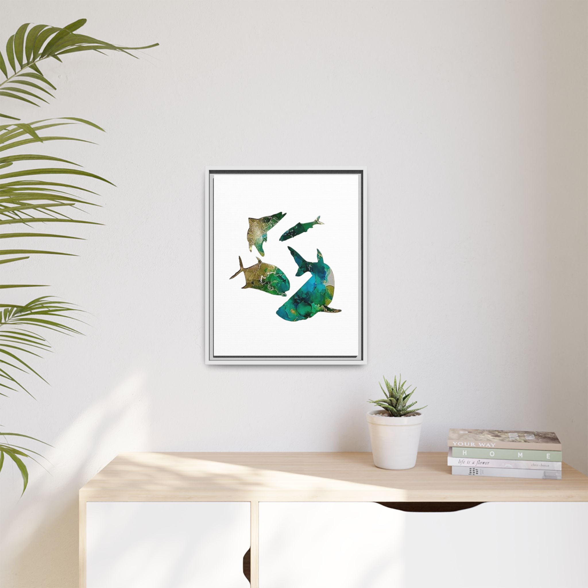 Matte Canvas, Framed (Multi-color)