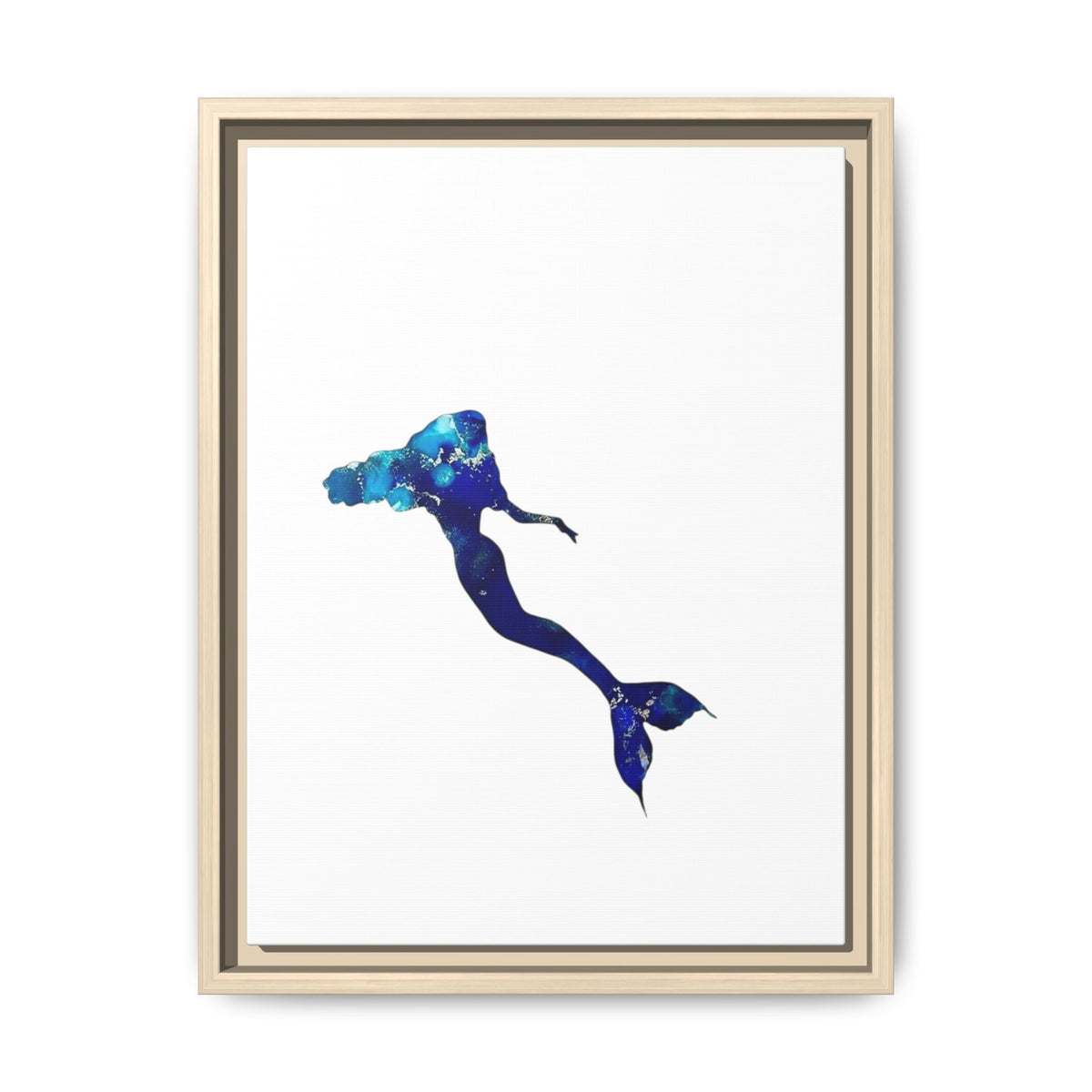 Mermaid 2, Matte Canvas, Framed (Multi-color)