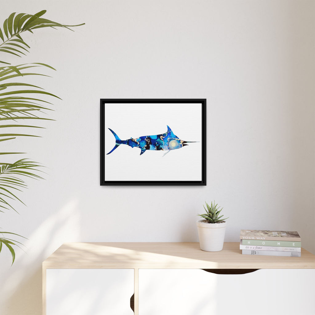 Swordfish, Matte Canvas, Framed (Multi-color)