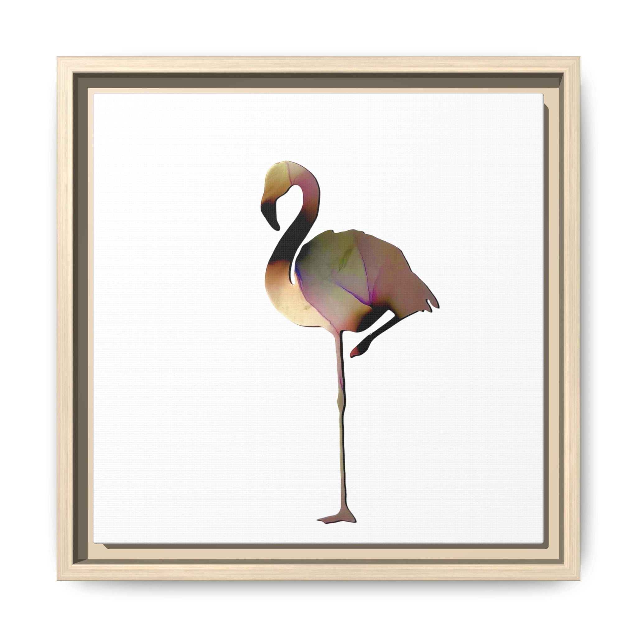 Flamingo 1, Matte Canvas, Framed (Multi-color)