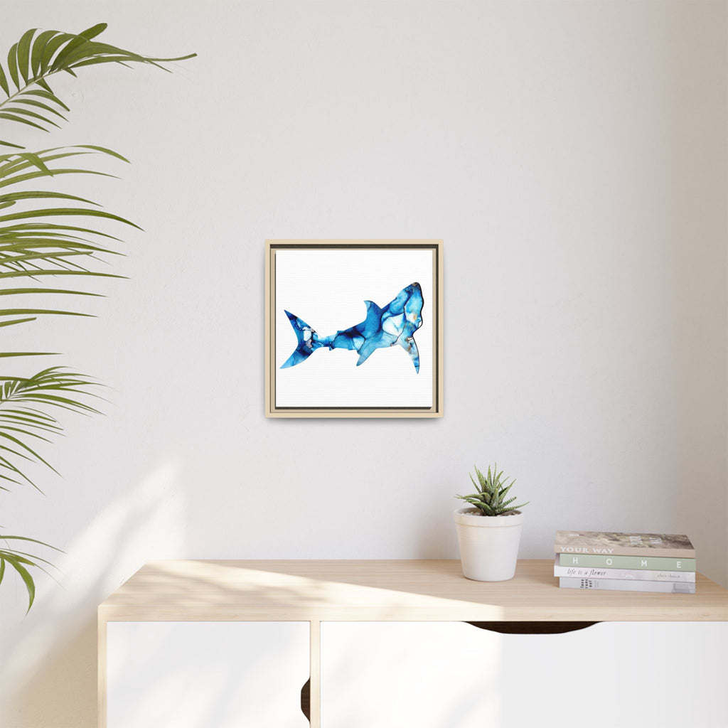 Great White 1, Matte Canvas, Framed (Multi-color)