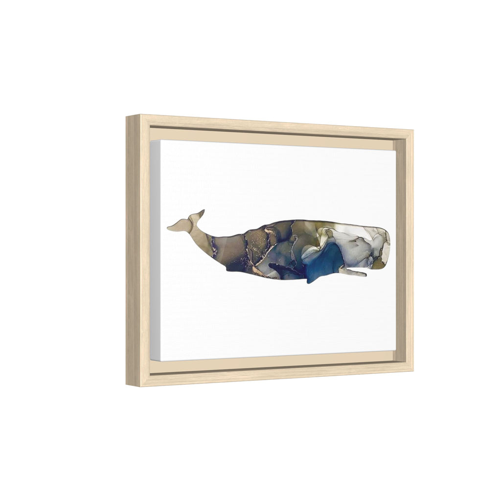 Sperm Whale Gray, Matte Canvas, Framed (Multi-color)