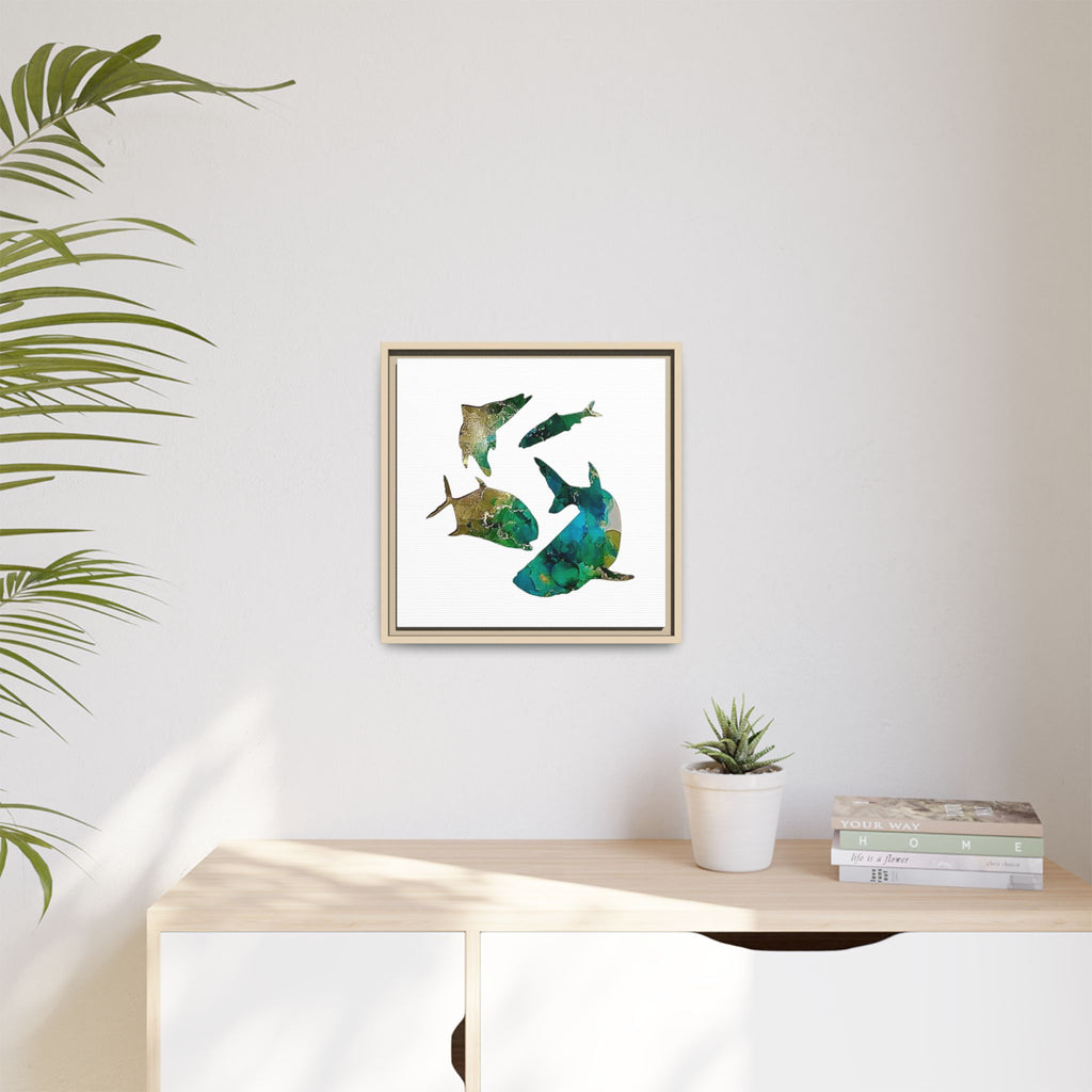 Matte Canvas, Framed (Multi-color)