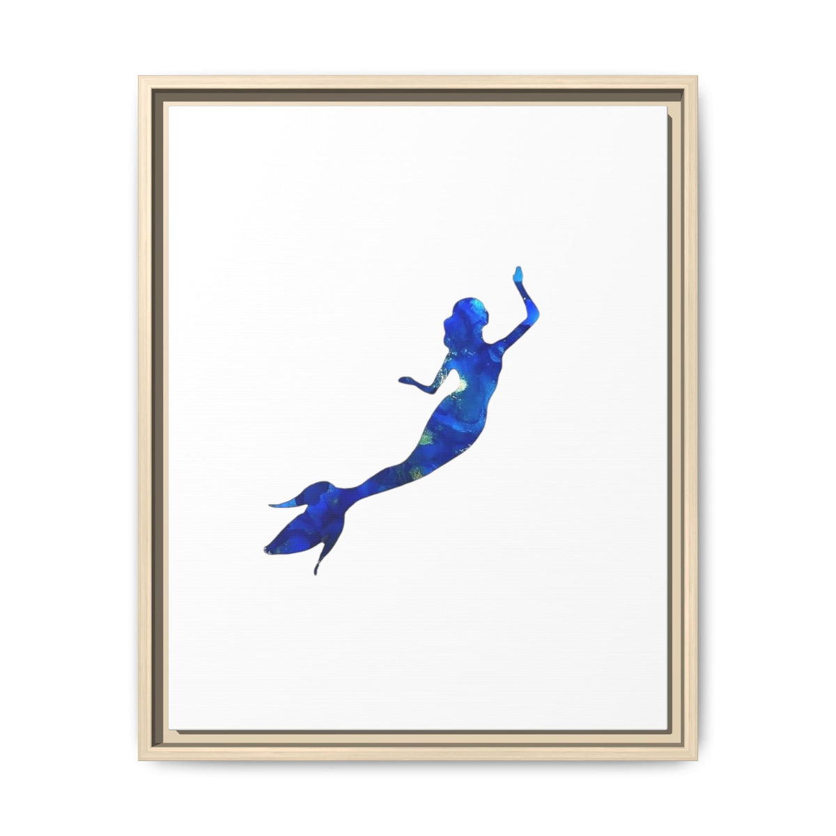 Mermaid 1, Matte Canvas, Framed (Multi-color)