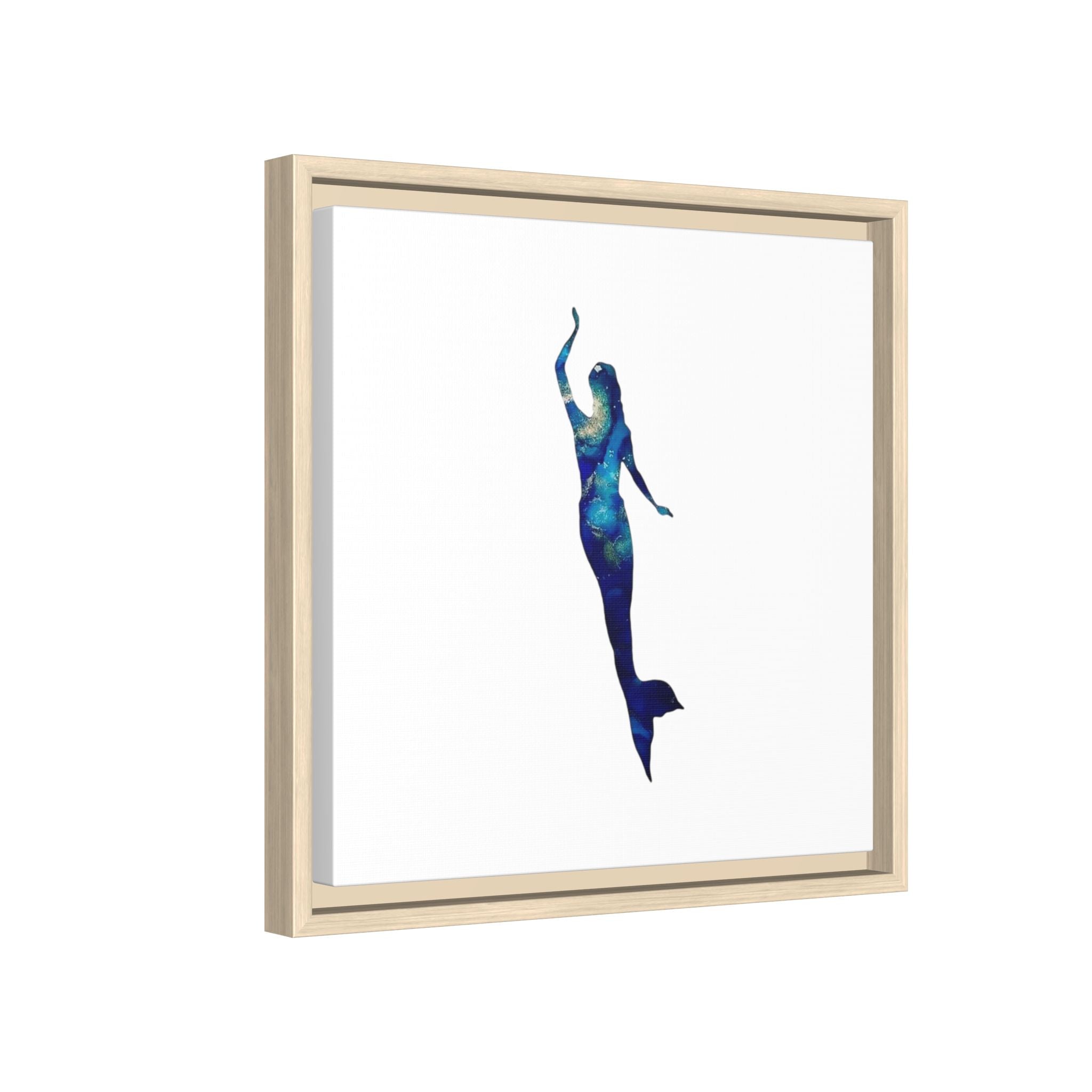 Mermaid 3, Matte Canvas, Framed (Multi-color)