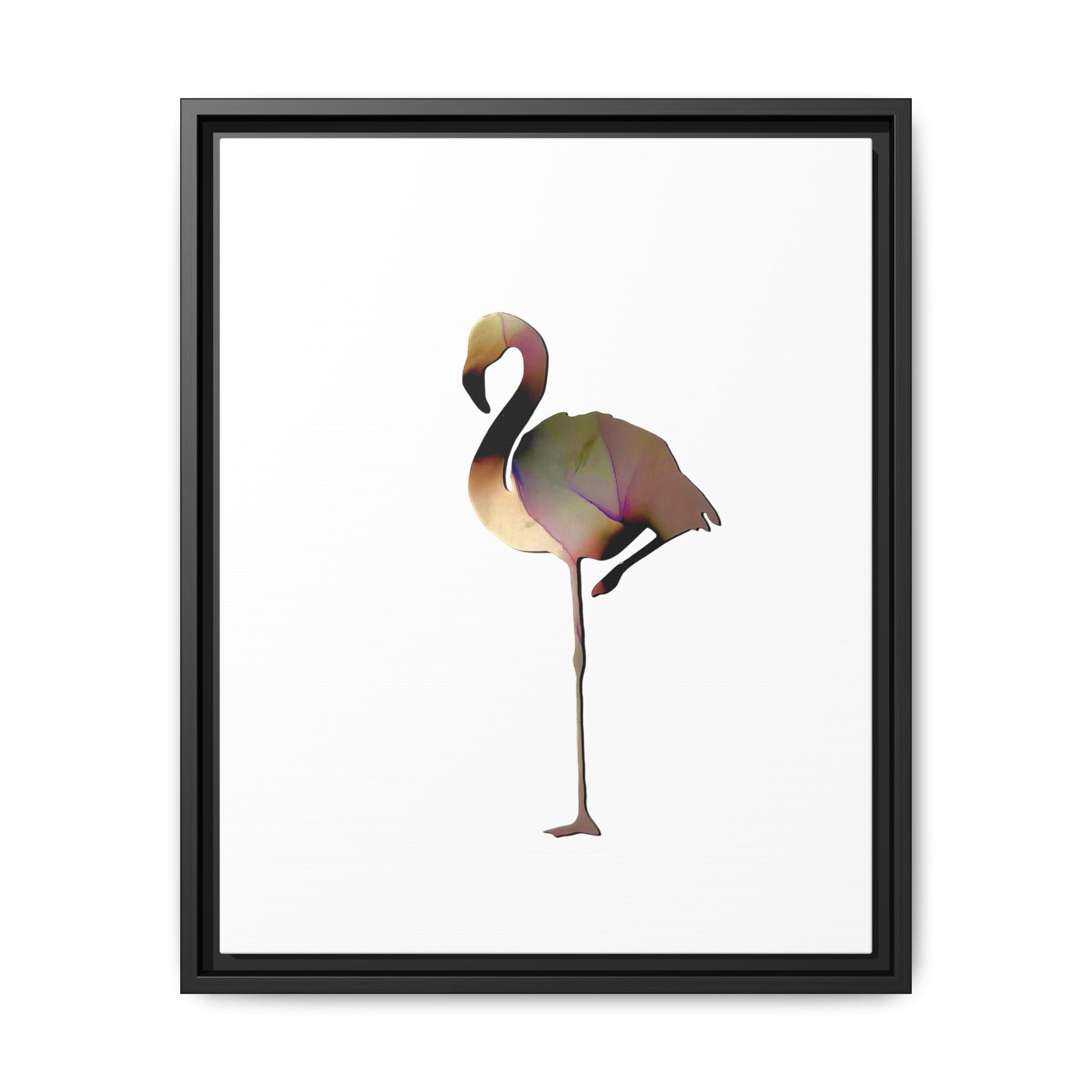 Flamingo 1, Matte Canvas, Framed (Multi-color)