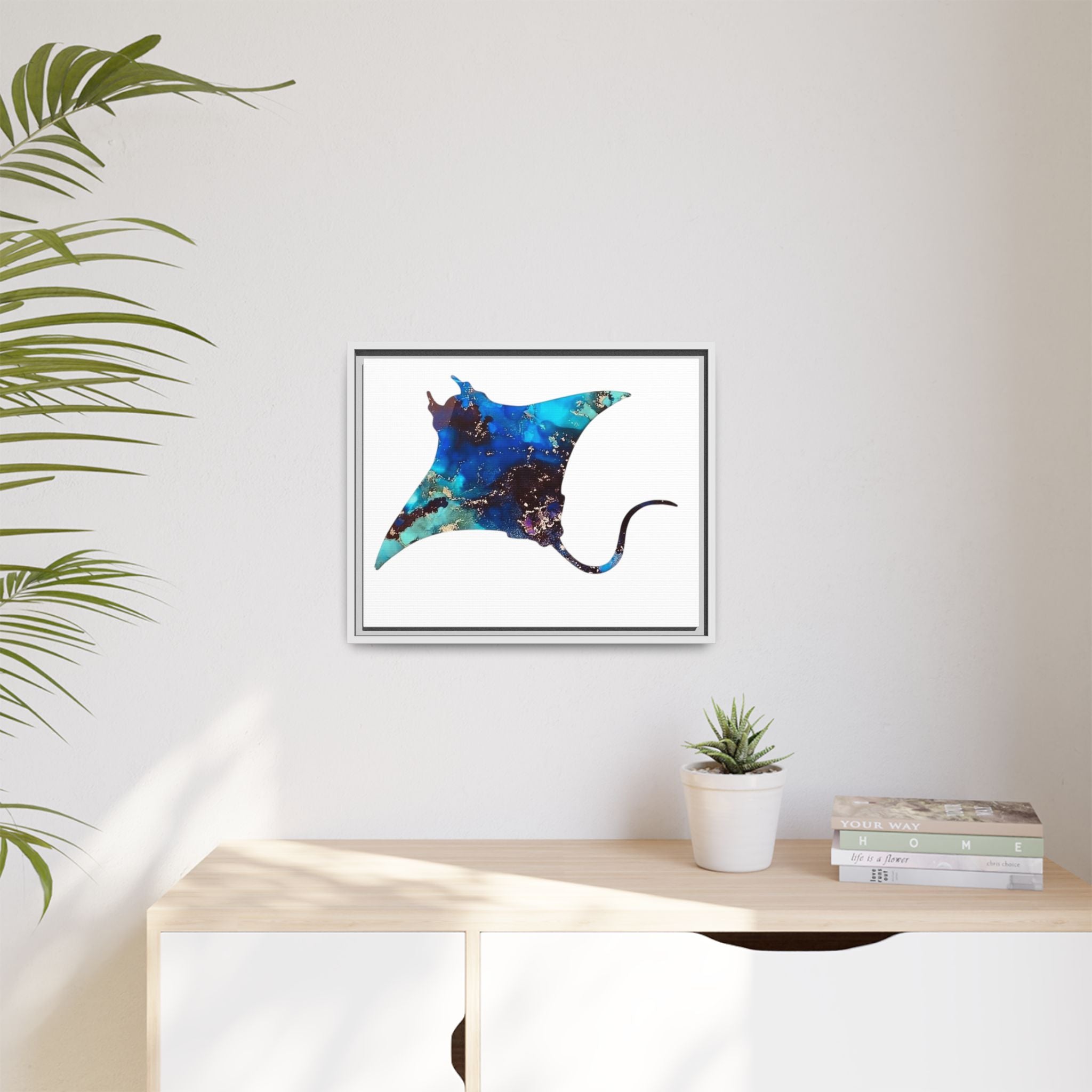 Ray 2, Matte Canvas, Framed (Multi-color)