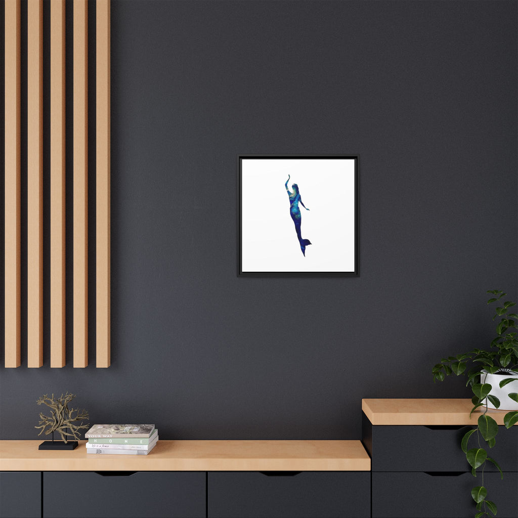 Mermaid 3, Matte Canvas, Framed (Multi-color)