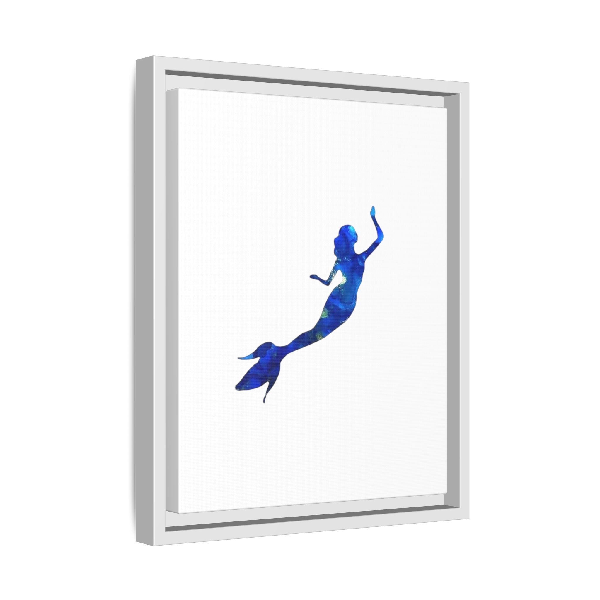 Mermaid 1, Matte Canvas, Framed (Multi-color)