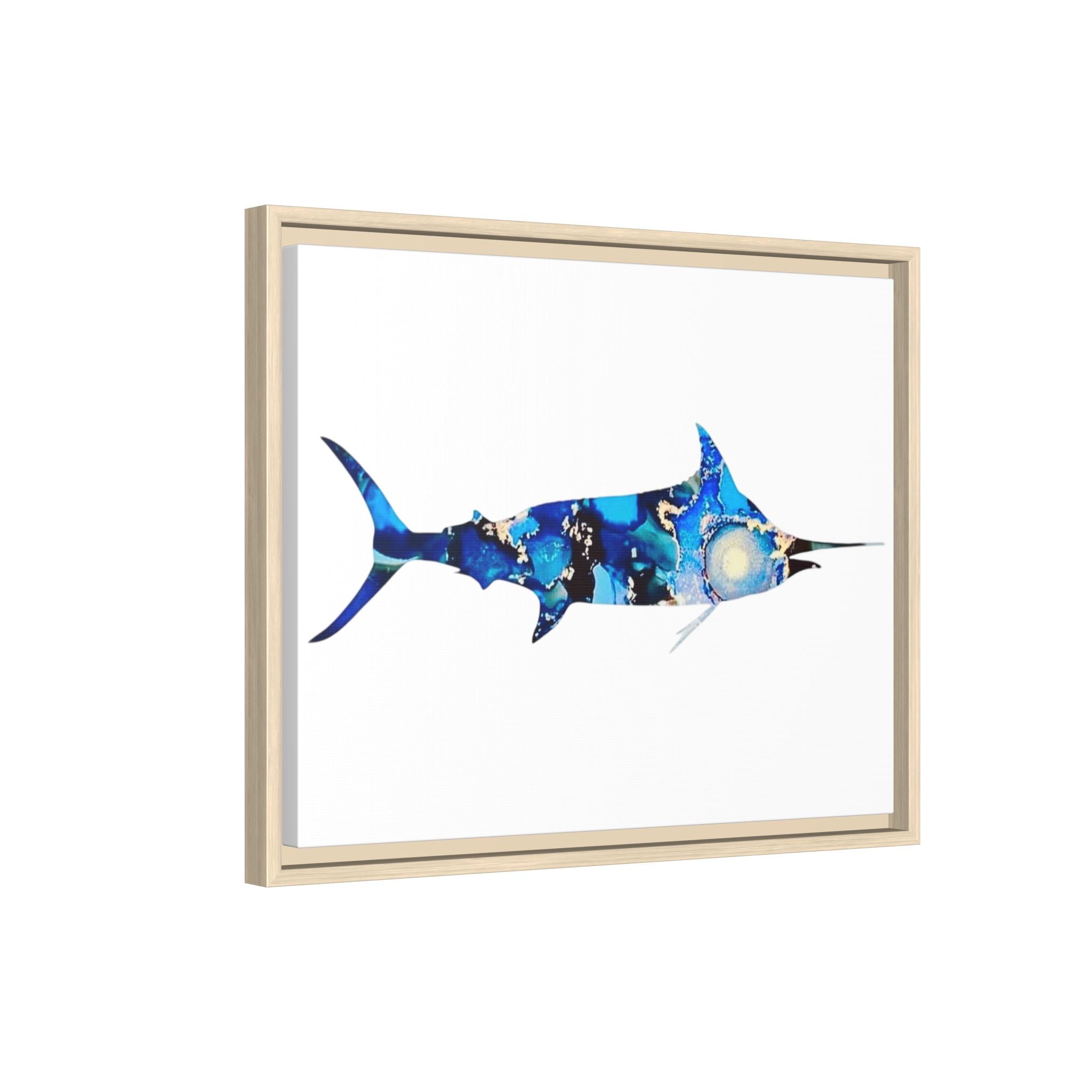 Swordfish, Matte Canvas, Framed (Multi-color)
