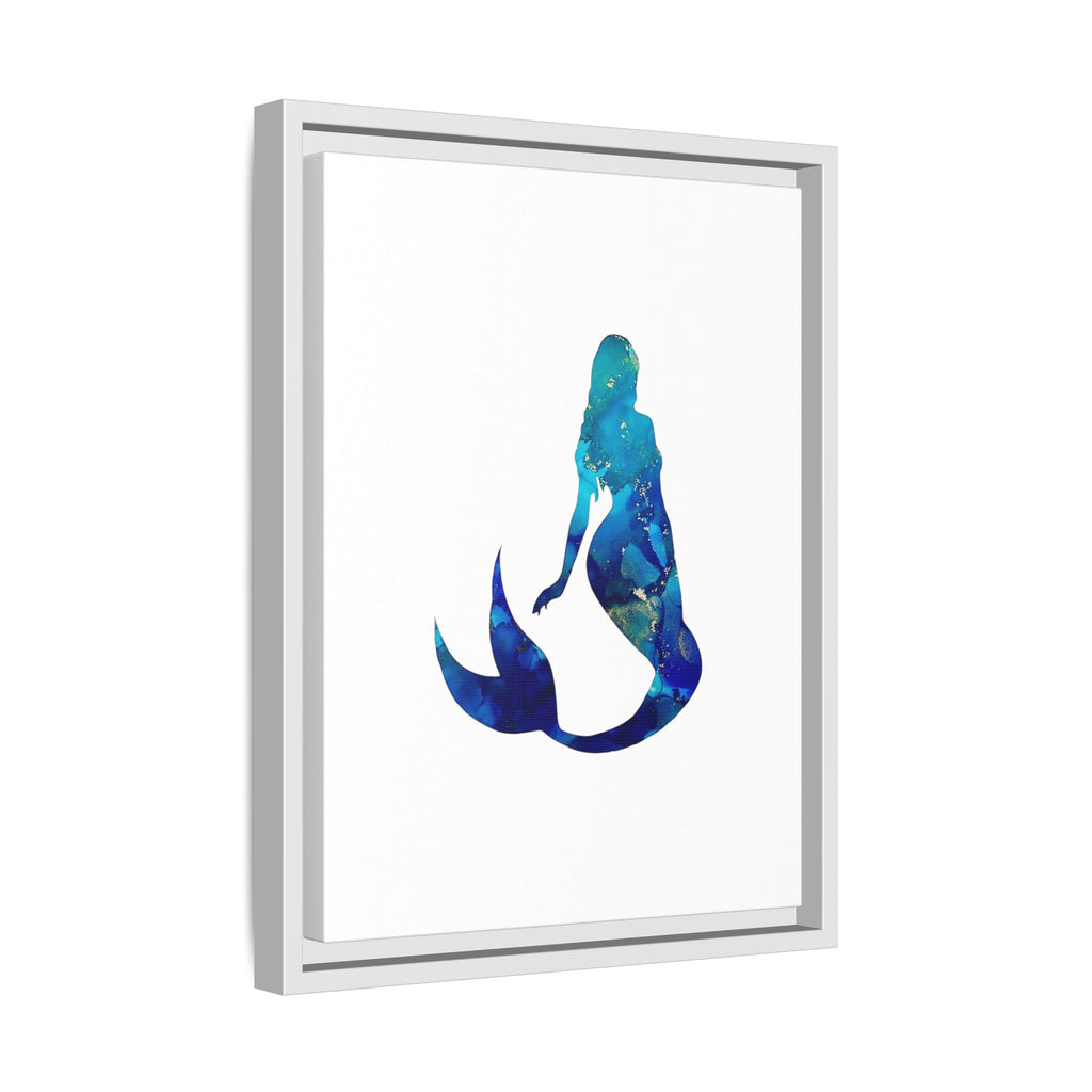 Mermaid 4,Matte Canvas, Framed (Multi-color)