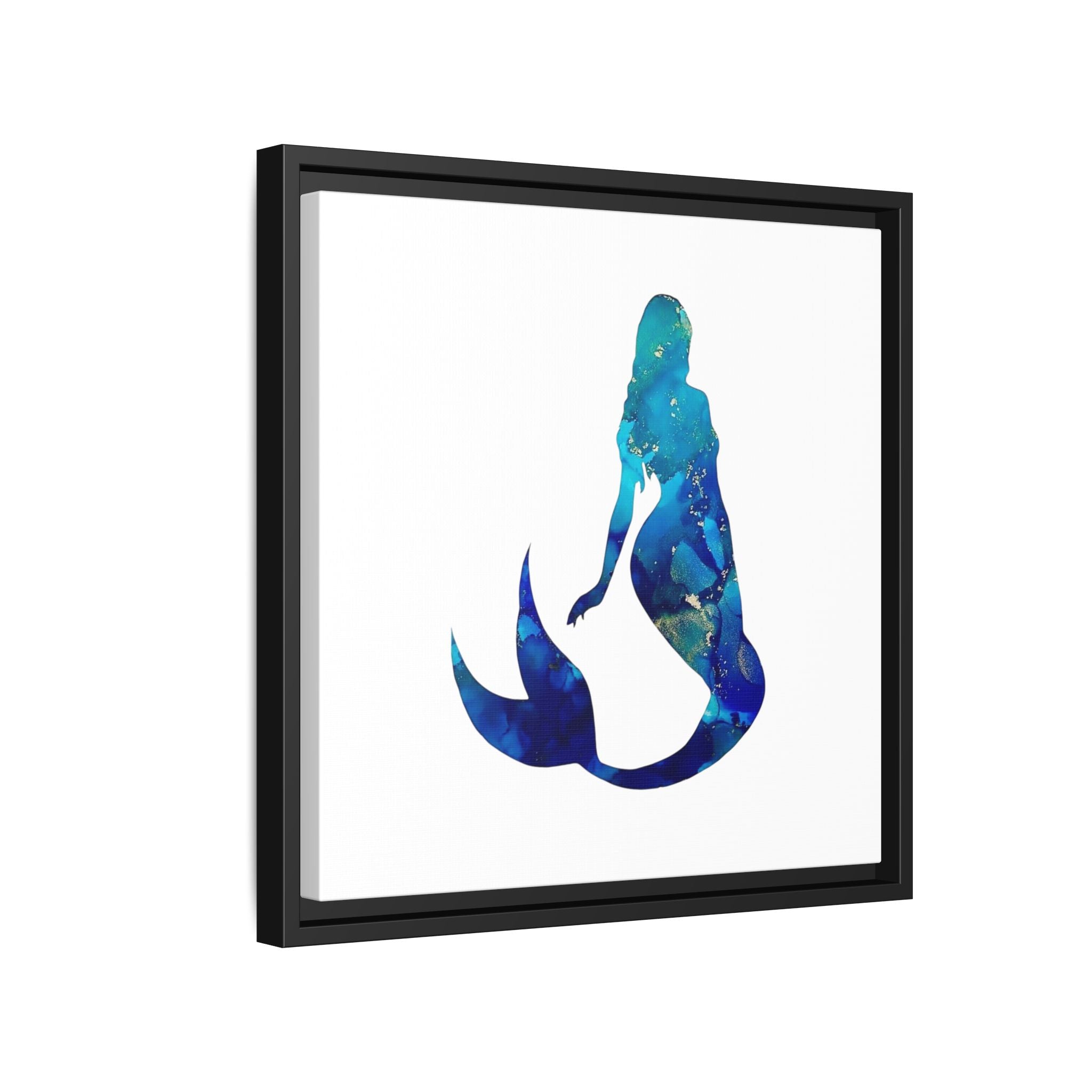 Mermaid 4,Matte Canvas, Framed (Multi-color)