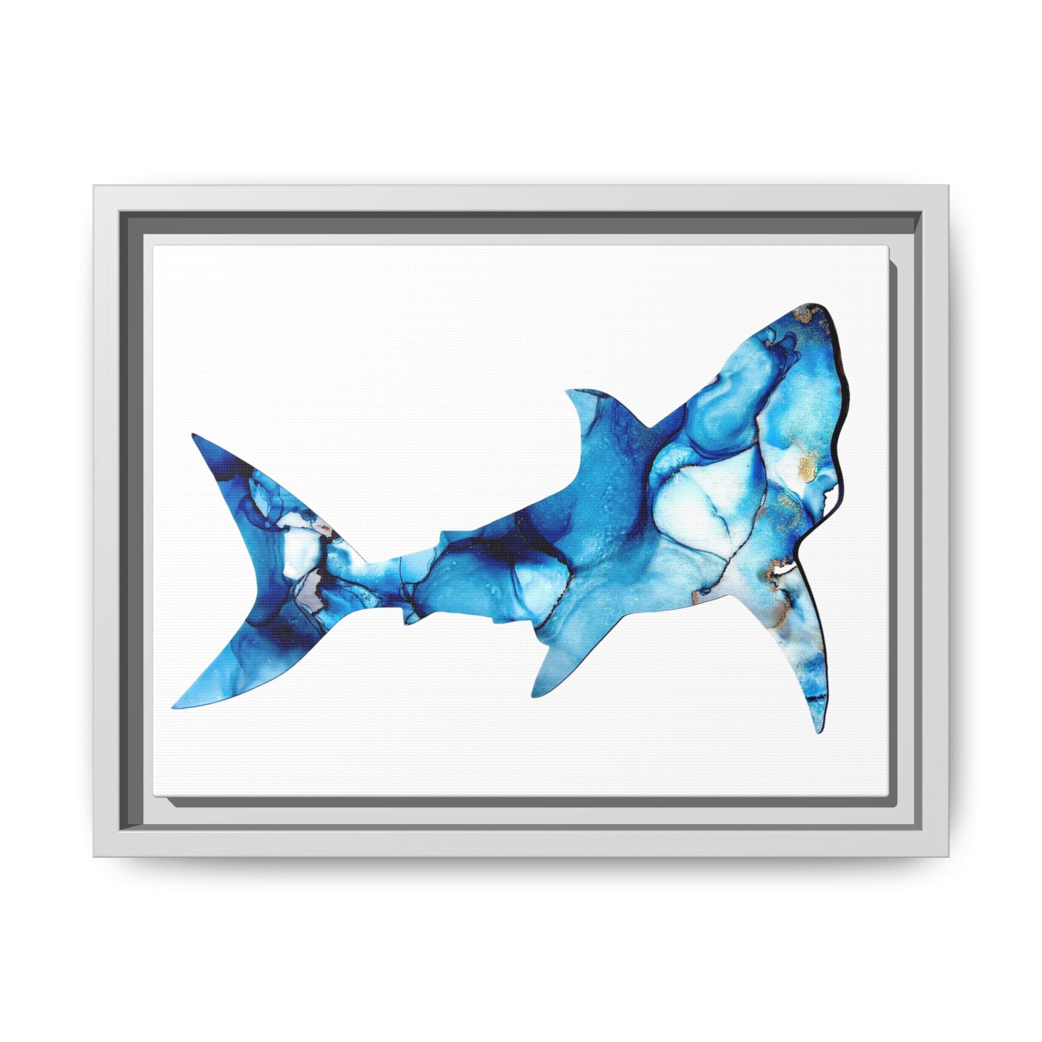 Great White 1, Matte Canvas, Framed (Multi-color)