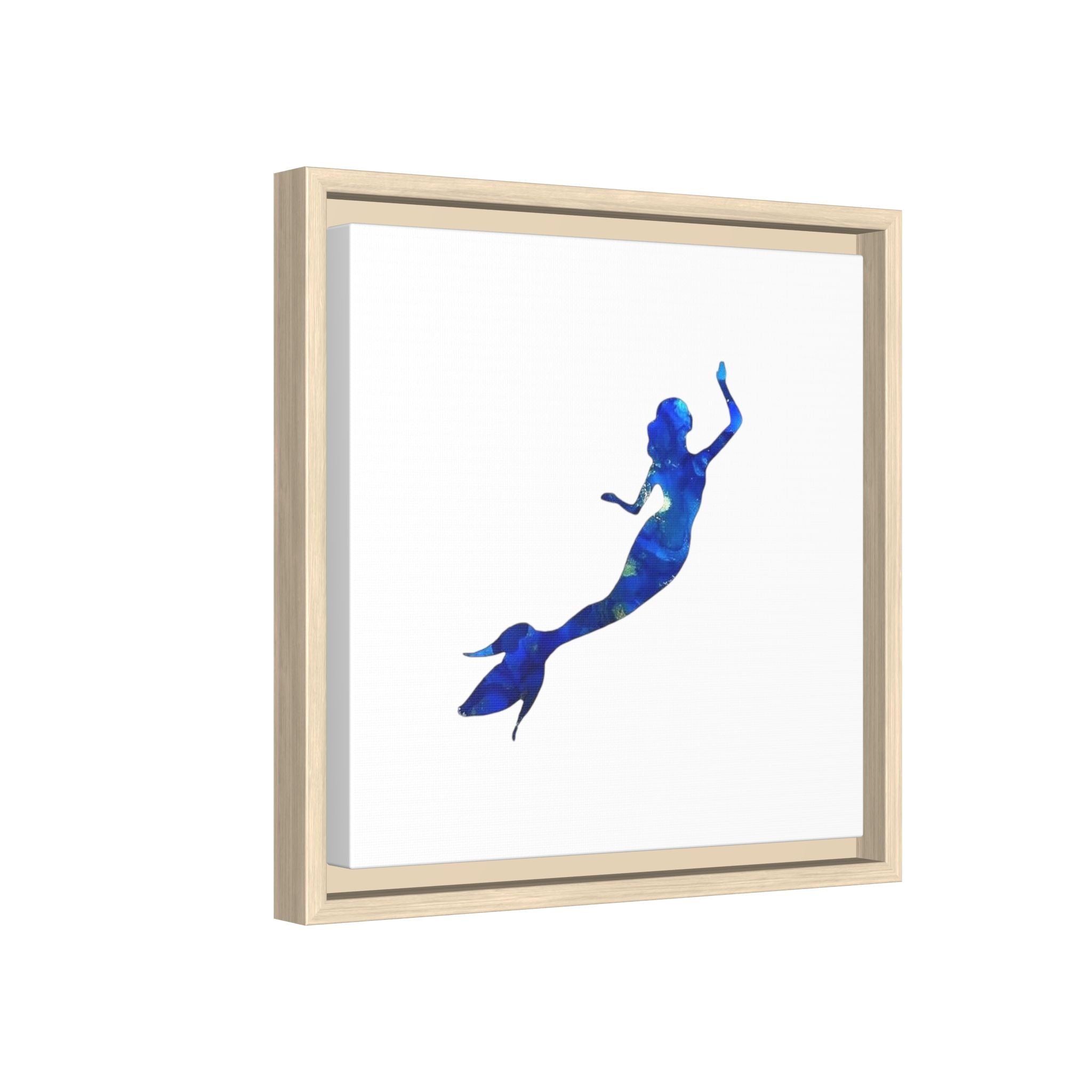 Mermaid 1, Matte Canvas, Framed (Multi-color)