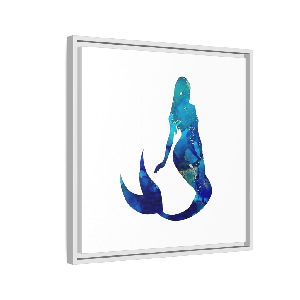Mermaid 4,Matte Canvas, Framed (Multi-color)