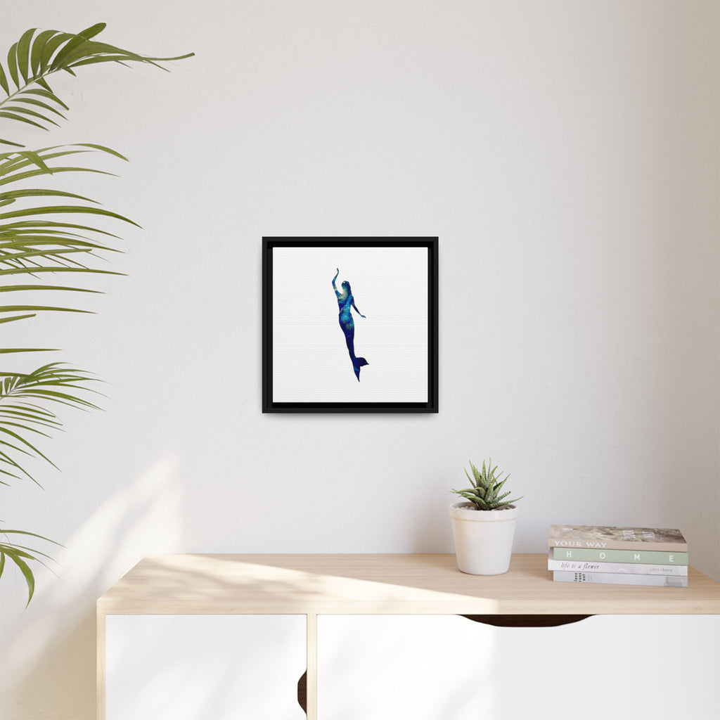 Mermaid 3, Matte Canvas, Framed (Multi-color)