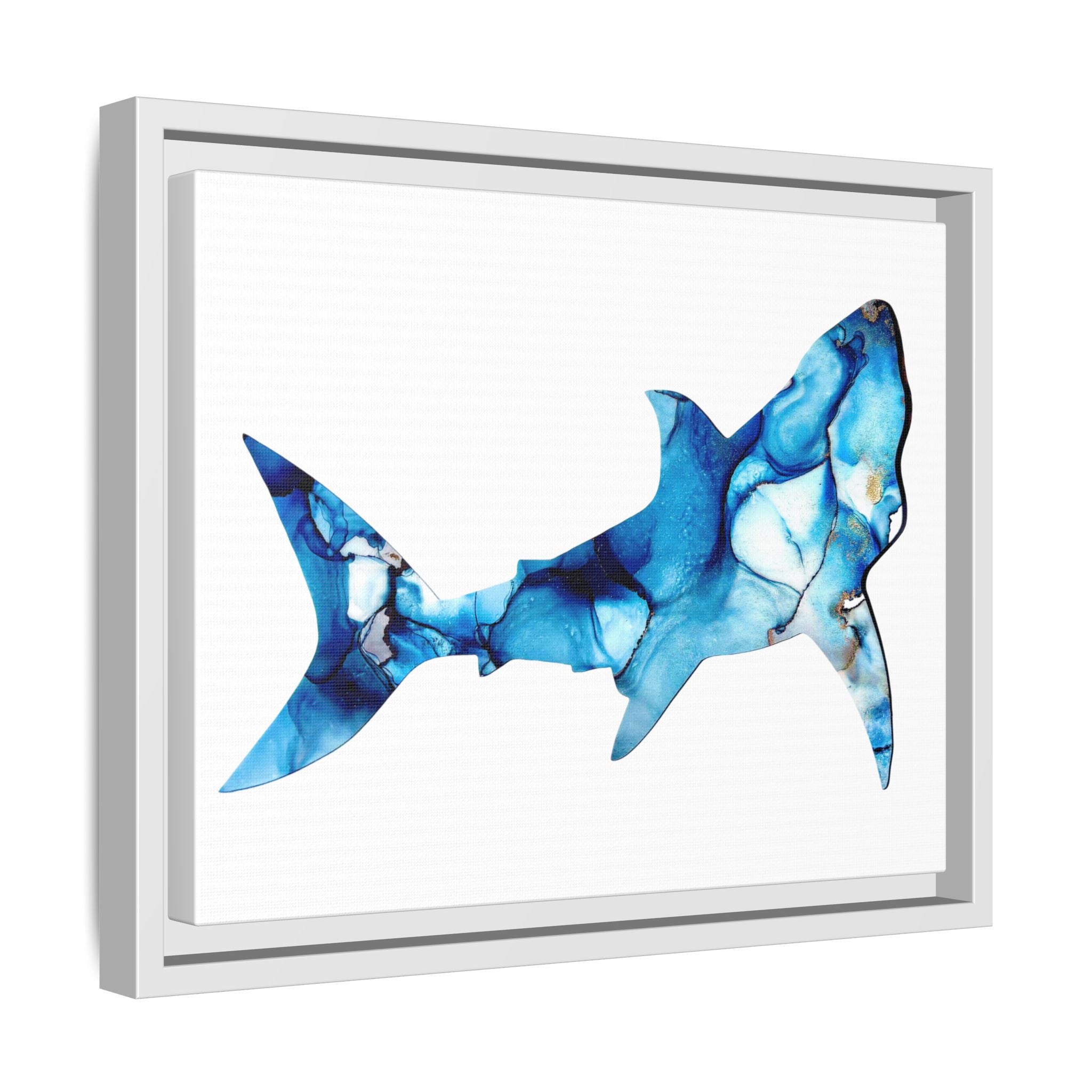 Great White 1, Matte Canvas, Framed (Multi-color)
