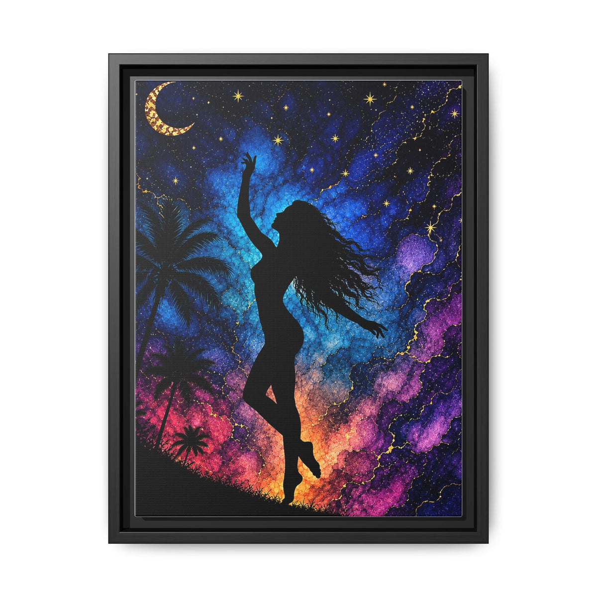 Luna Woman, Matte Canvas, Framed (Multi-color)