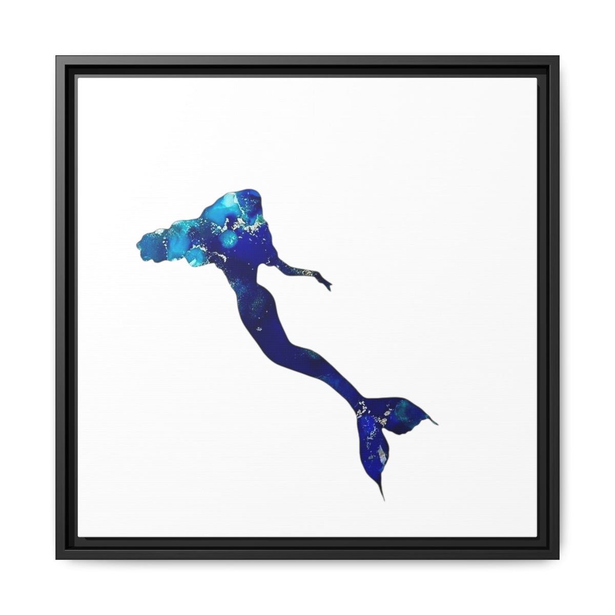 Mermaid 2, Matte Canvas, Framed (Multi-color)