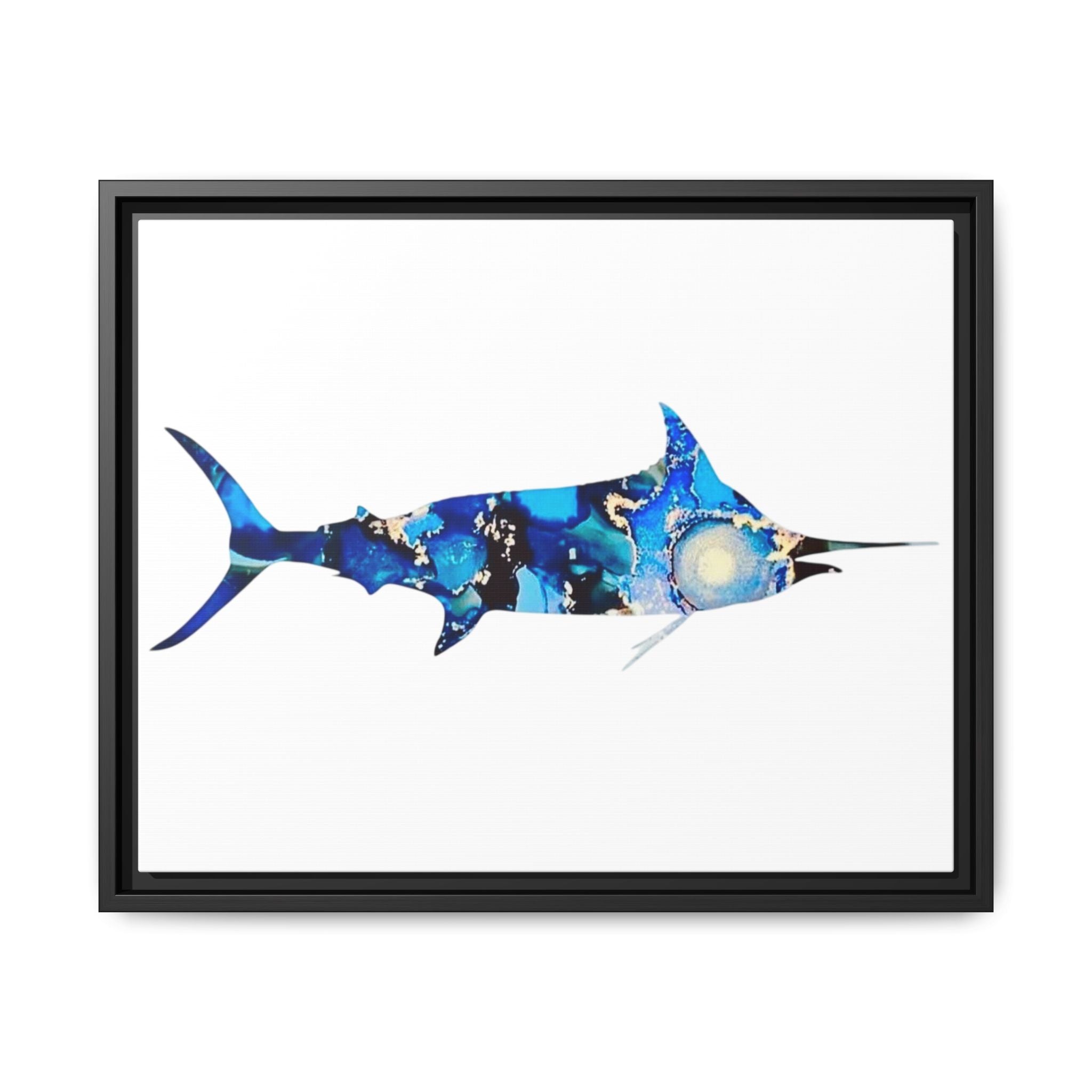 Swordfish, Matte Canvas, Framed (Multi-color)