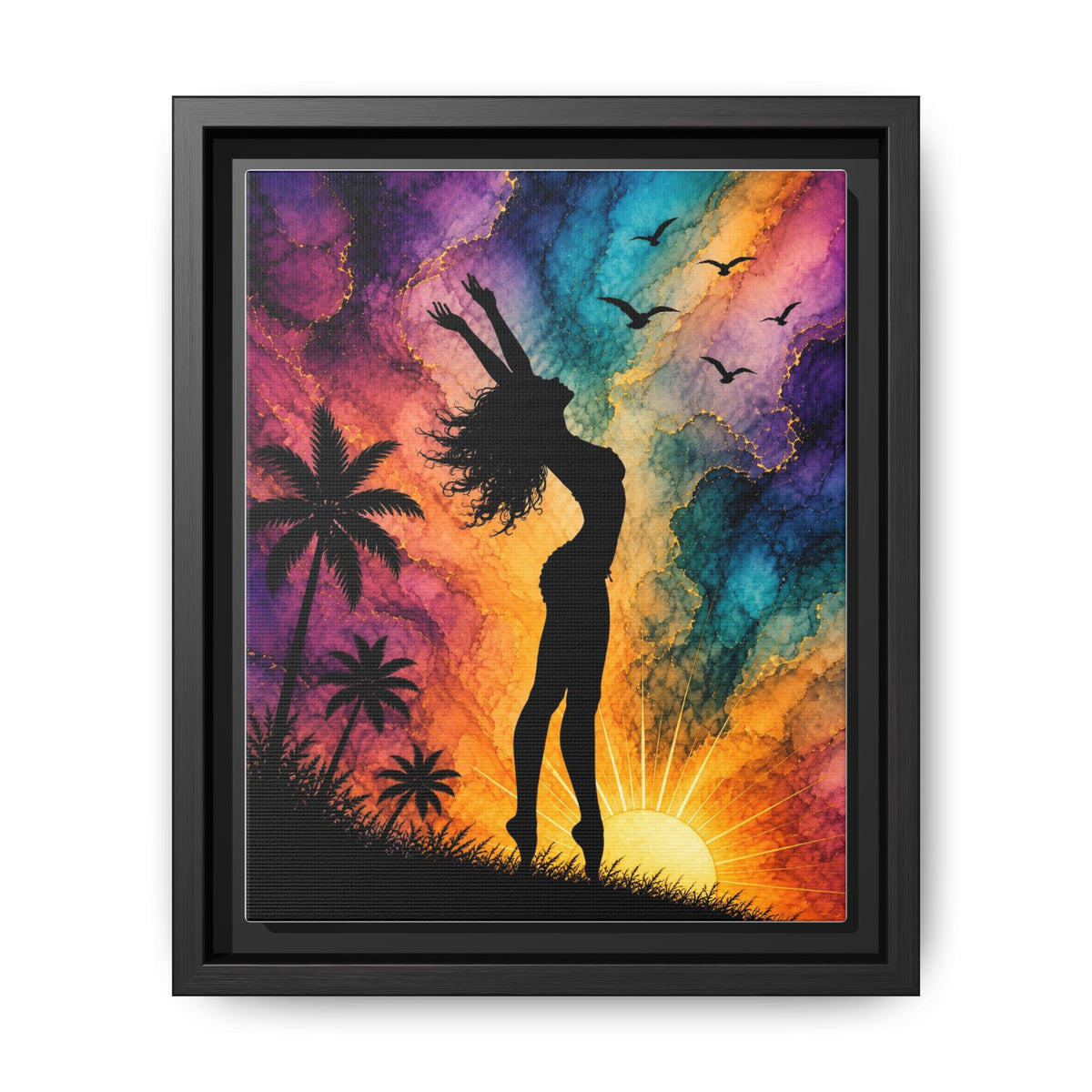 Sun Woman, Matte Canvas, Framed (Multi-color)