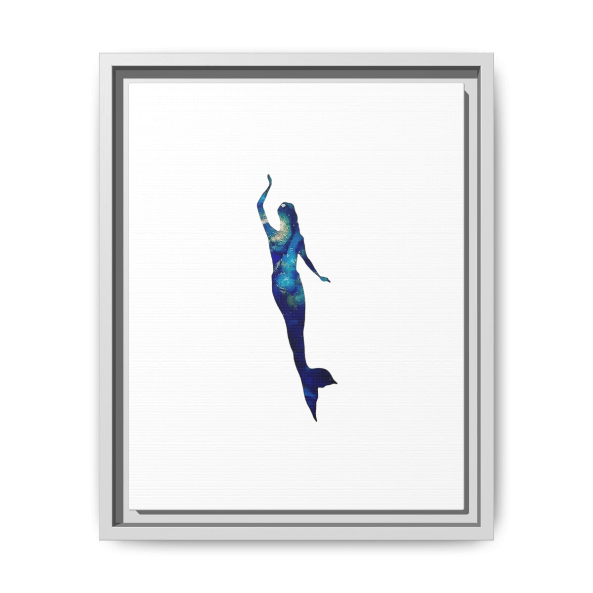 Mermaid 3, Matte Canvas, Framed (Multi-color)
